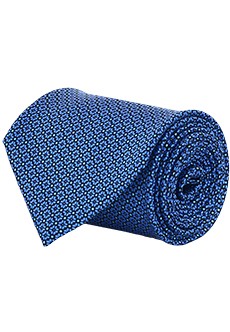 Шелковый галстук с принтом ручной работы STEFANO RICCI