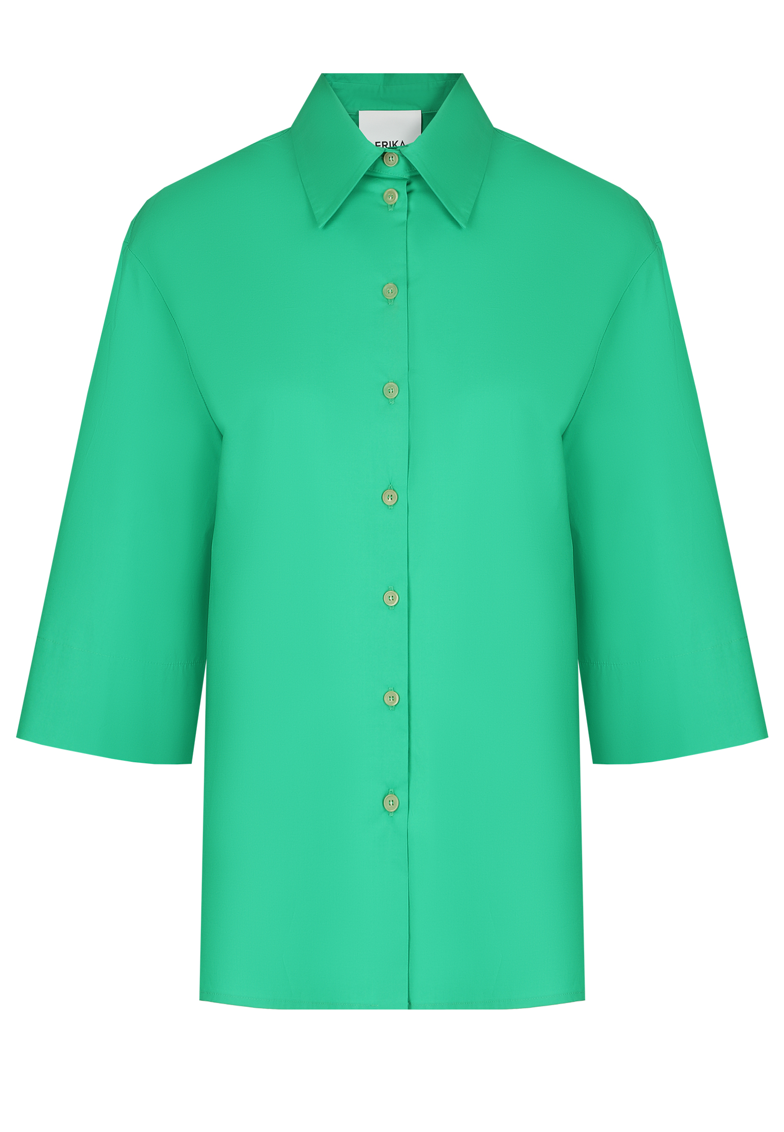 Рубашка ERIKA CAVALLINI Зеленый, размер 42