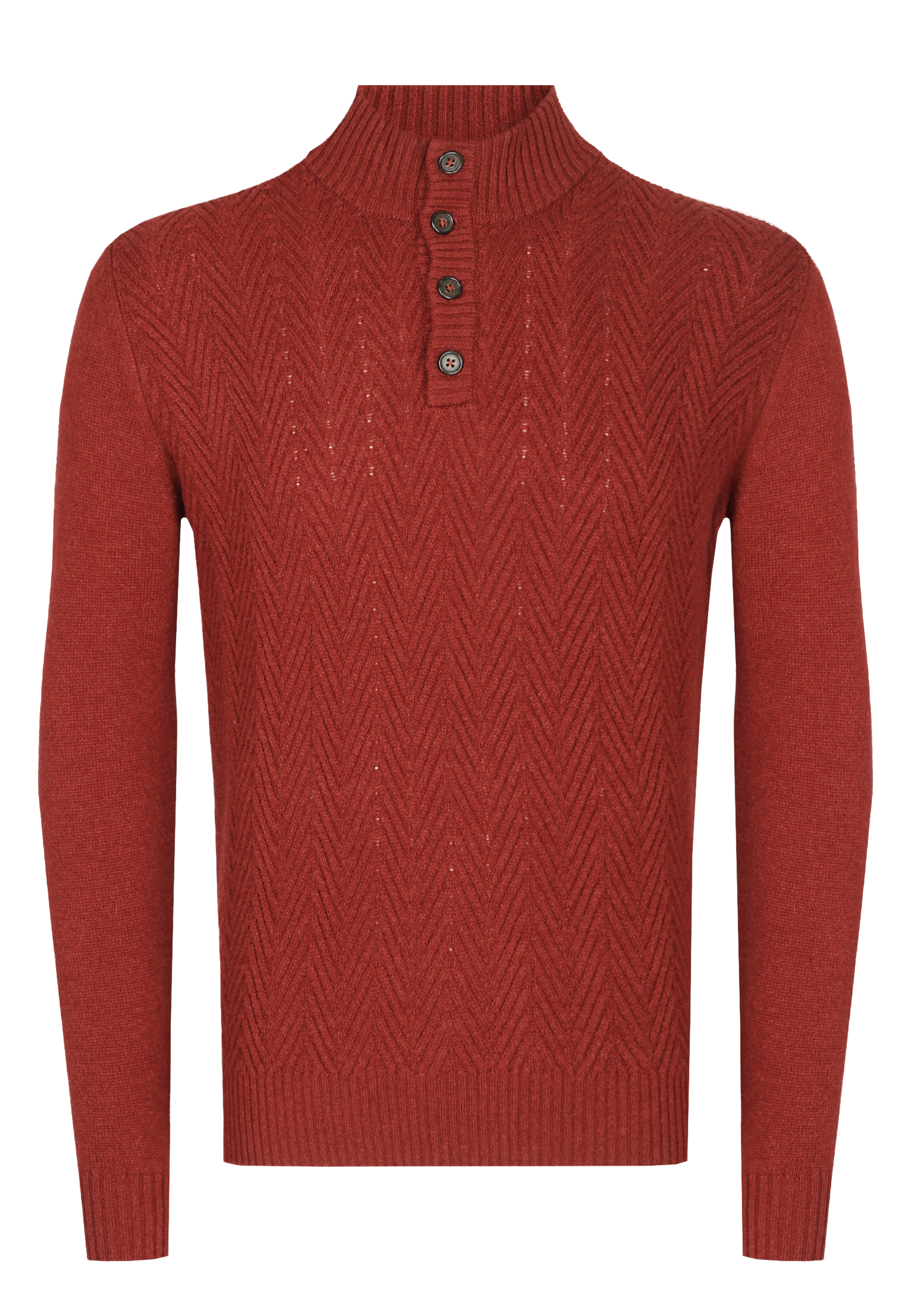 Пуловер CORNELIANI Бордовый, размер 60 162685 - фото 1