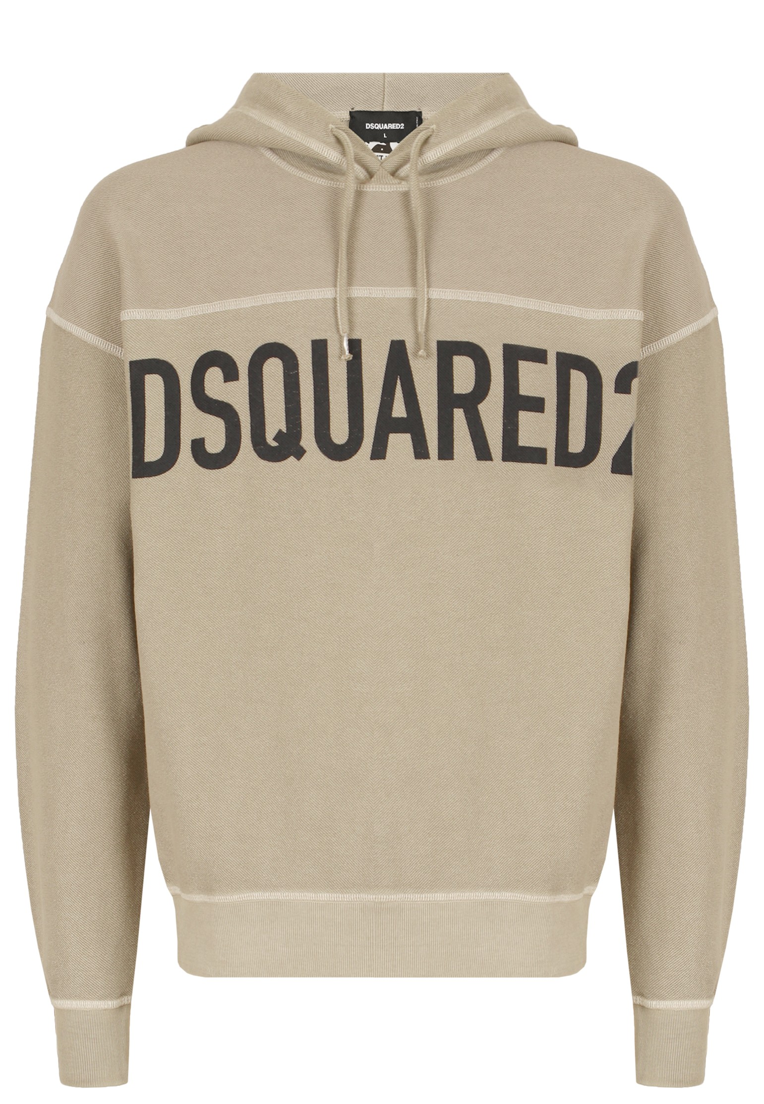 Толстовка DSQUARED2 Бежевый, размер S 129244 - фото 1