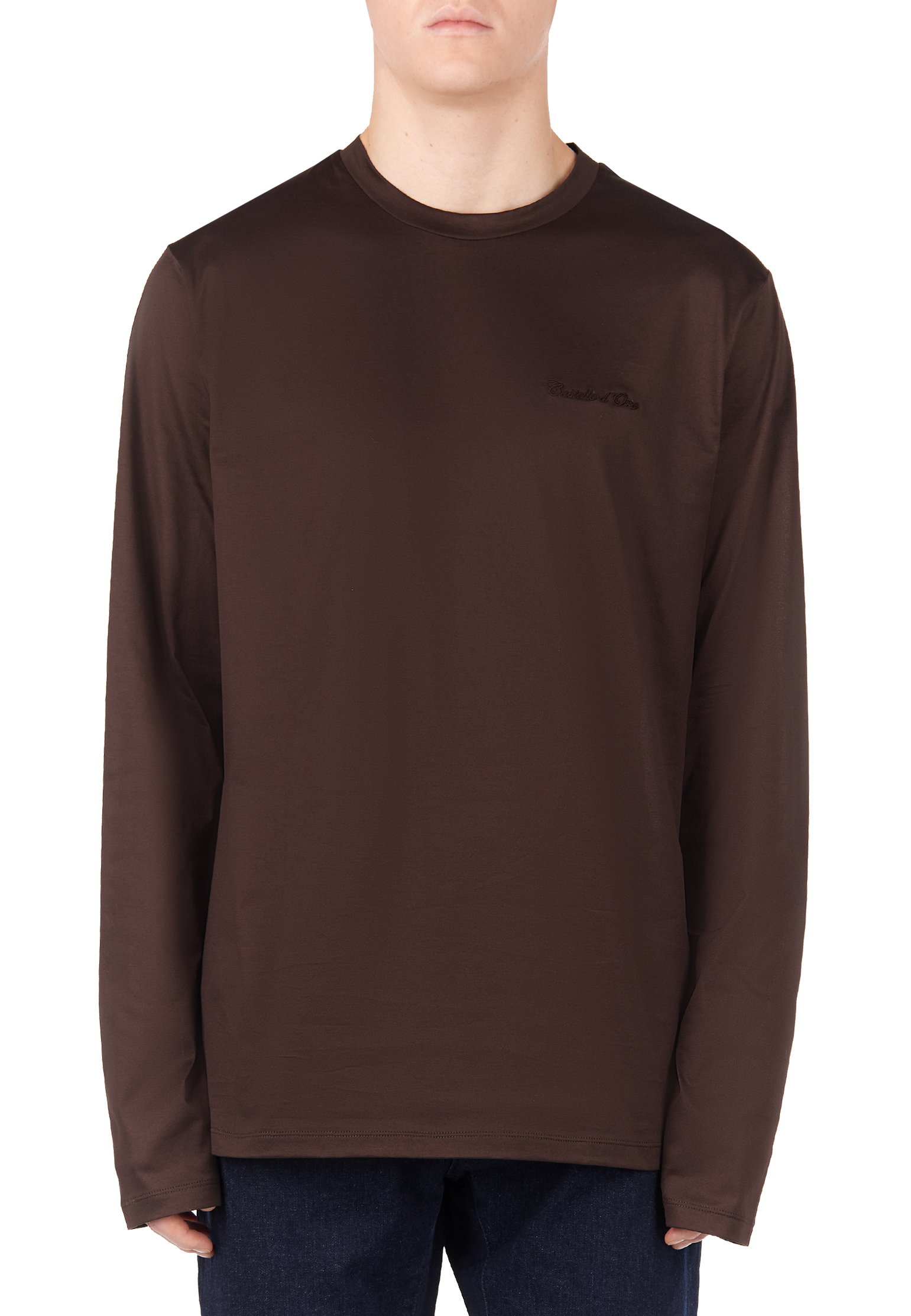 

Лонгслив CASTELLO d'ORO, Коричневый, Коричневый