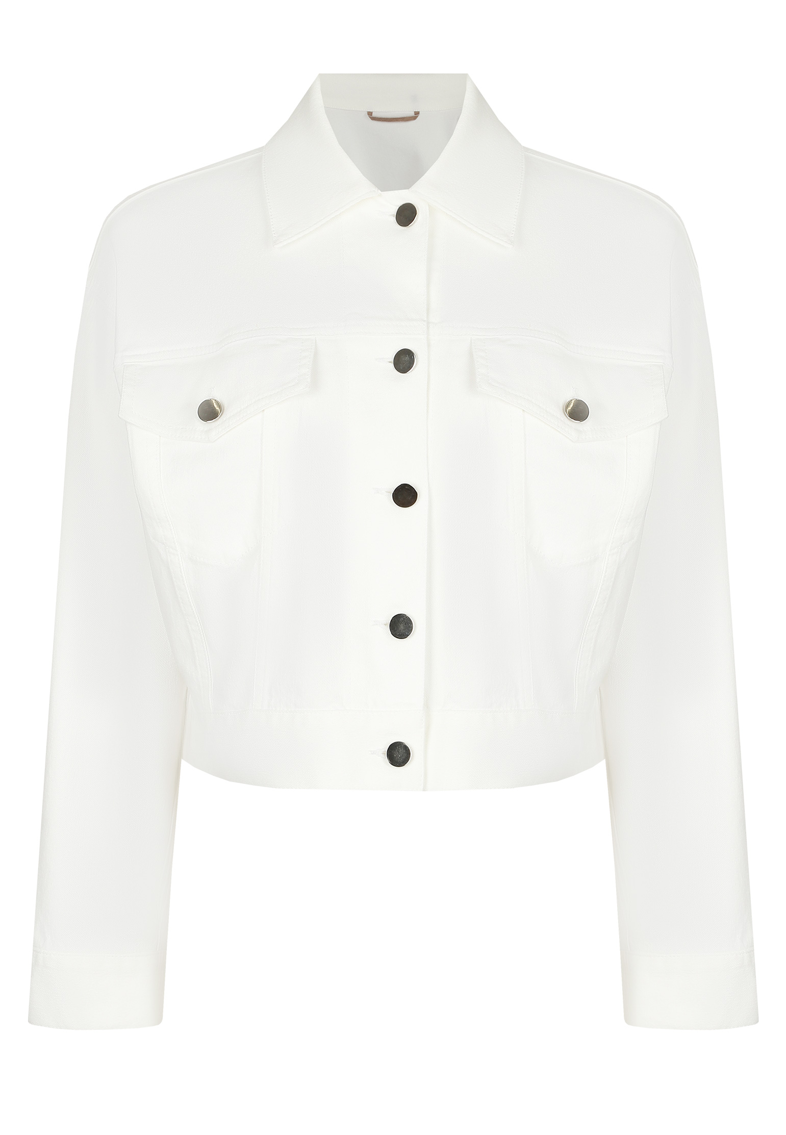 Джинсовая куртка PESERICO EASY Белый, размер 42 166184 - фото 1