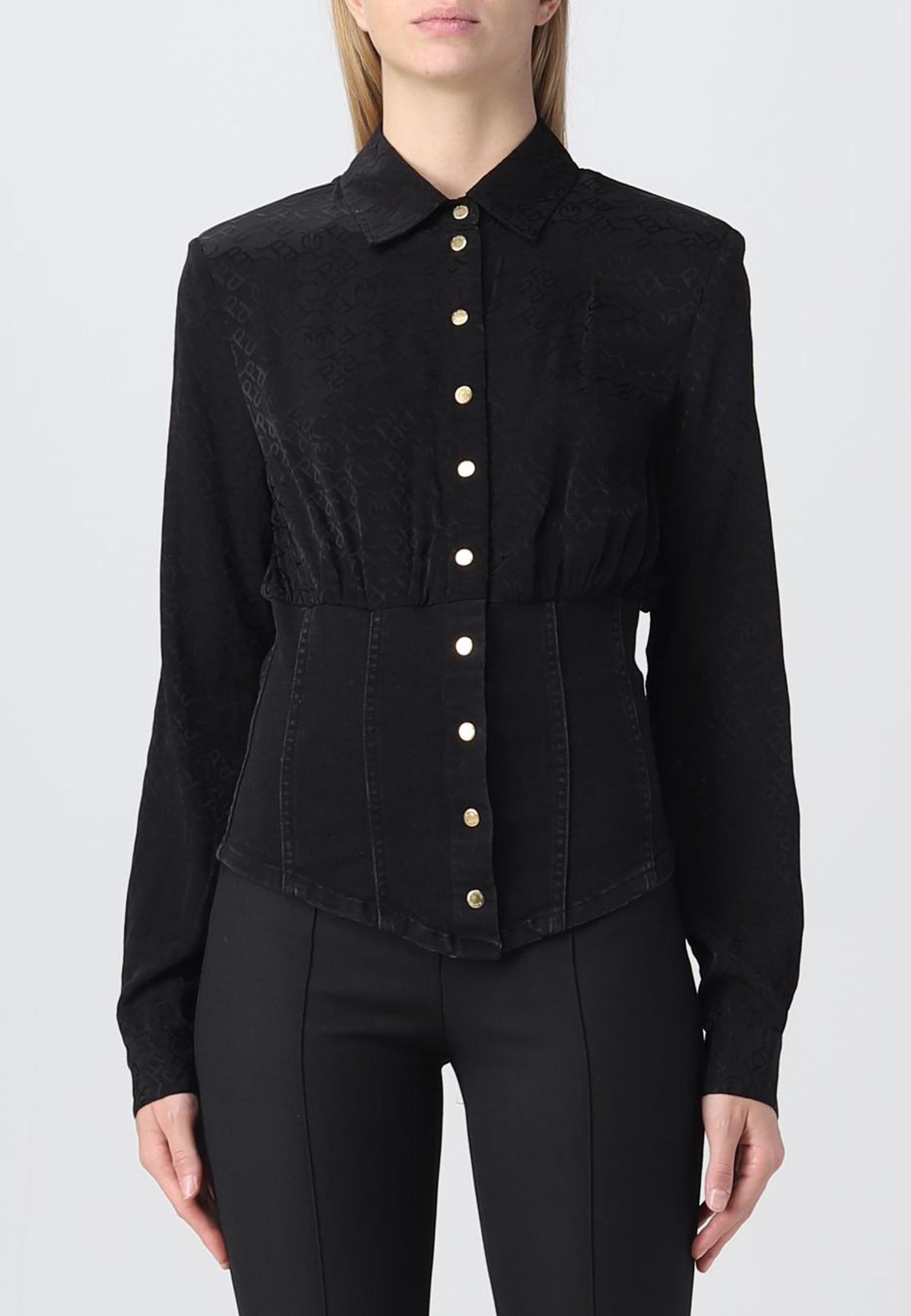 Блуза PINKO Черный, размер 38 153799 - фото 1