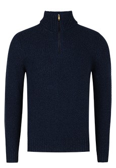 Темно синий свитер FEDELI