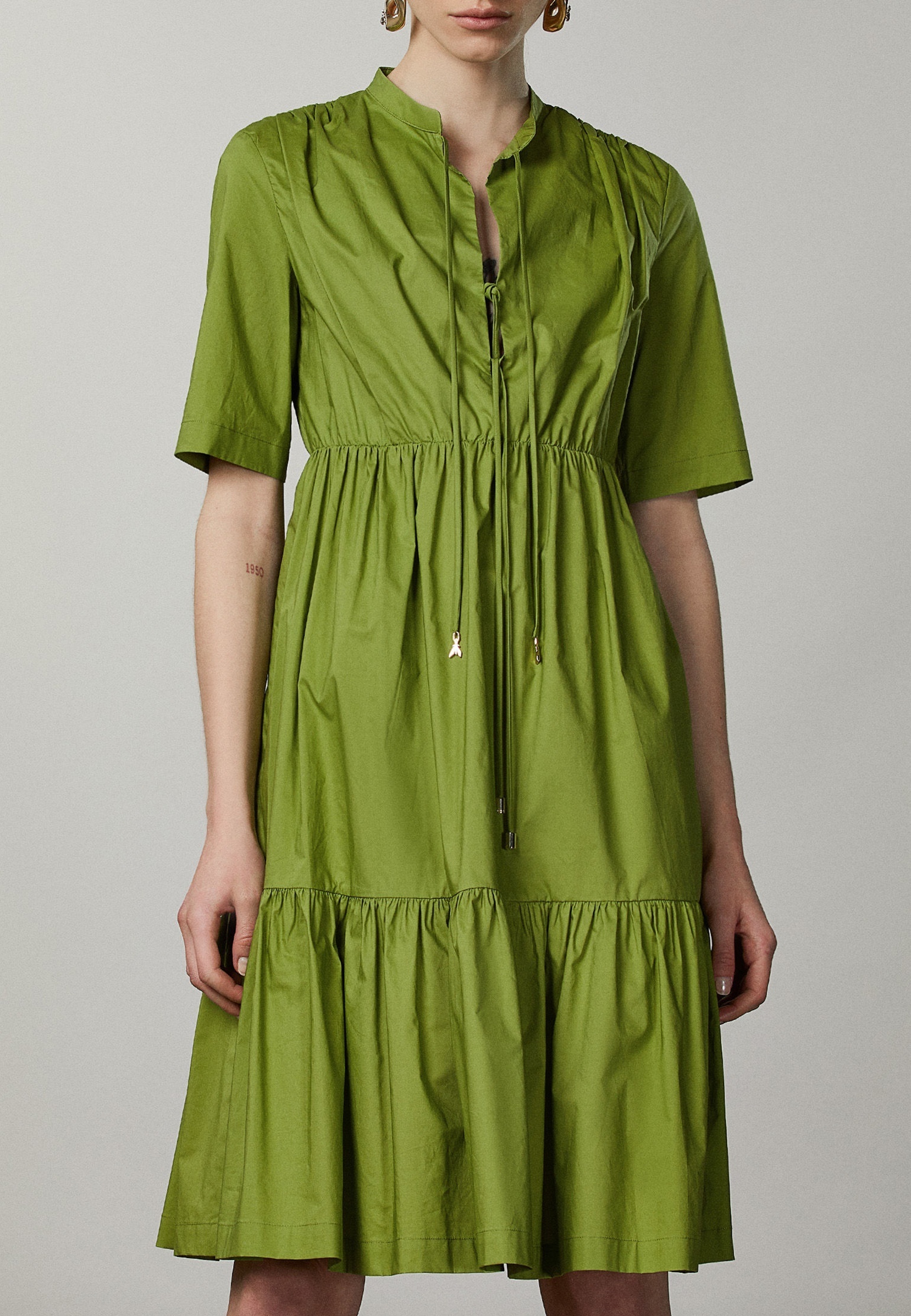 Платье PATRIZIA PEPE Зеленый, размер 44 144365 - фото 1