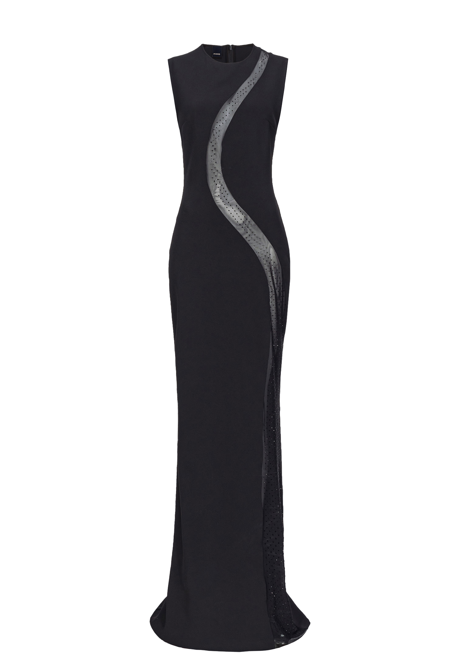 Платье PINKO Черный, размер 40