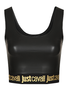 Кроп-топ с логотипом JUST CAVALLI