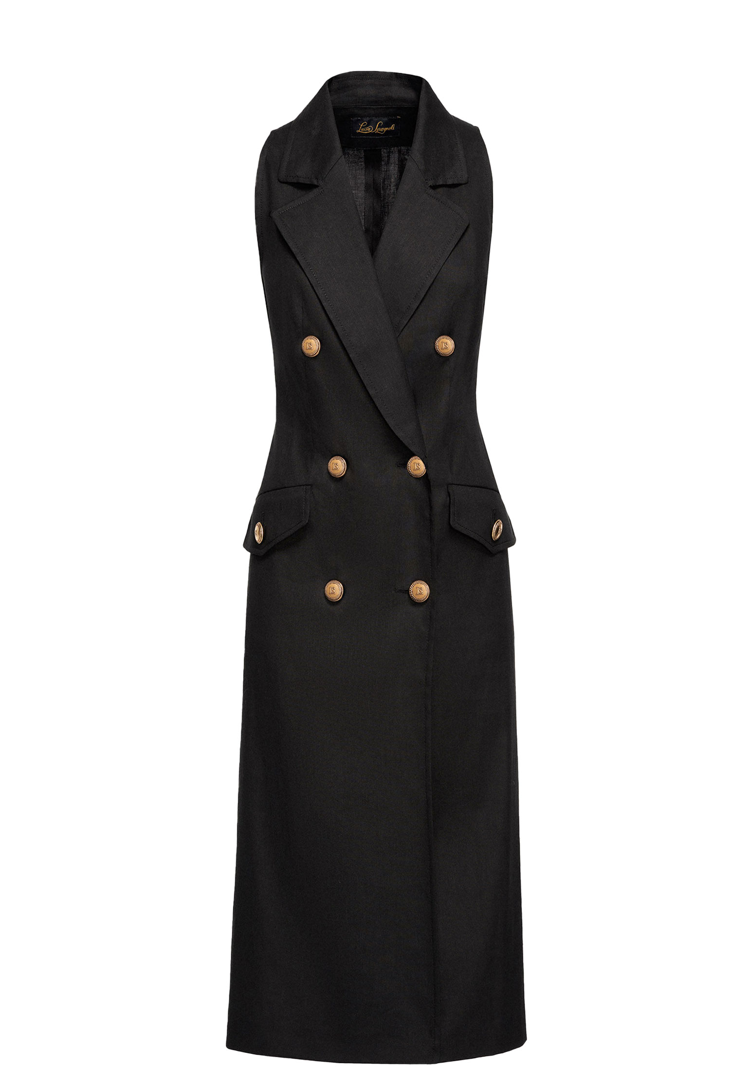 Платье LUISA SPAGNOLI Черный, размер 48