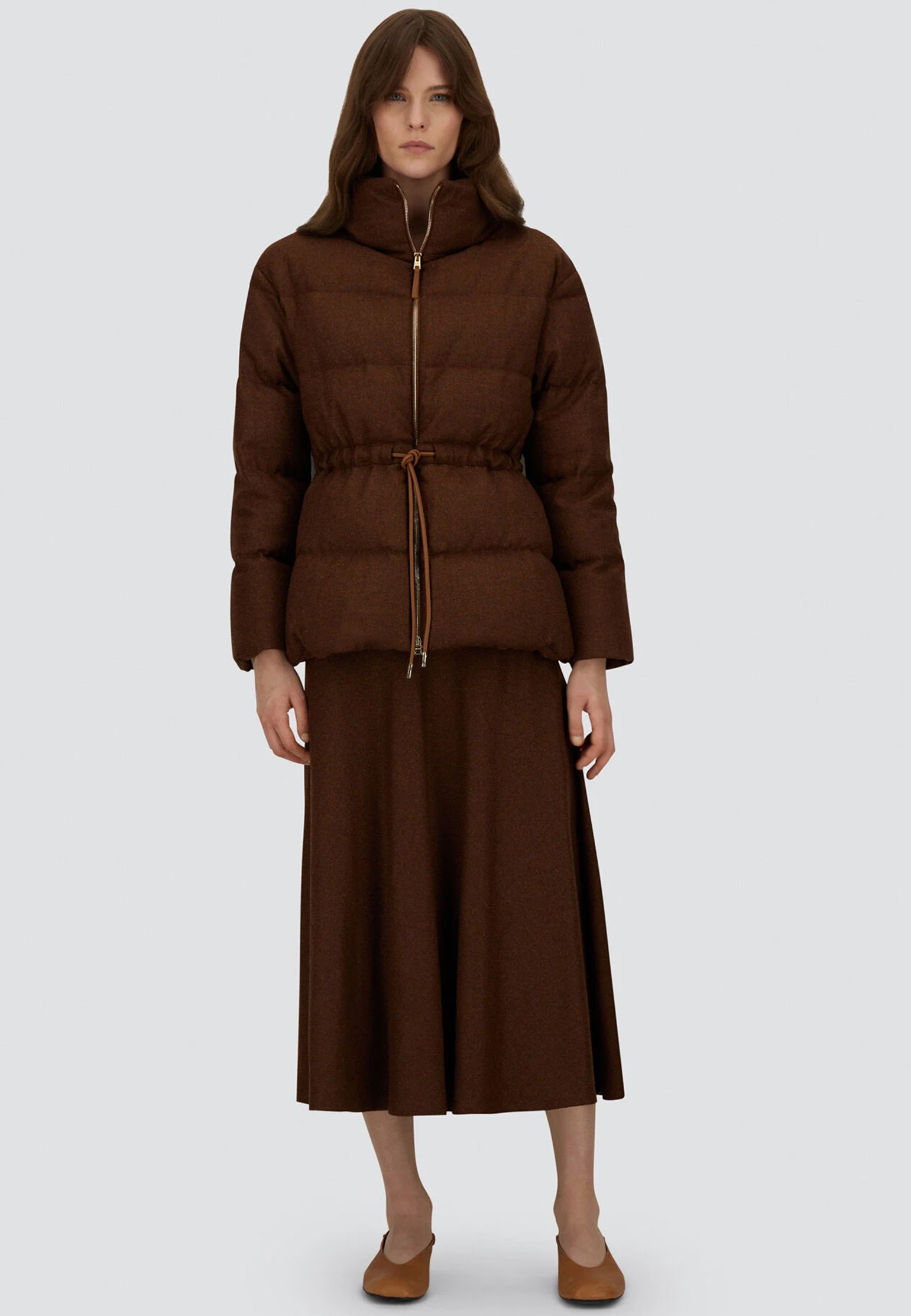 

Пуховик HERNO, Коричневый, Коричневый