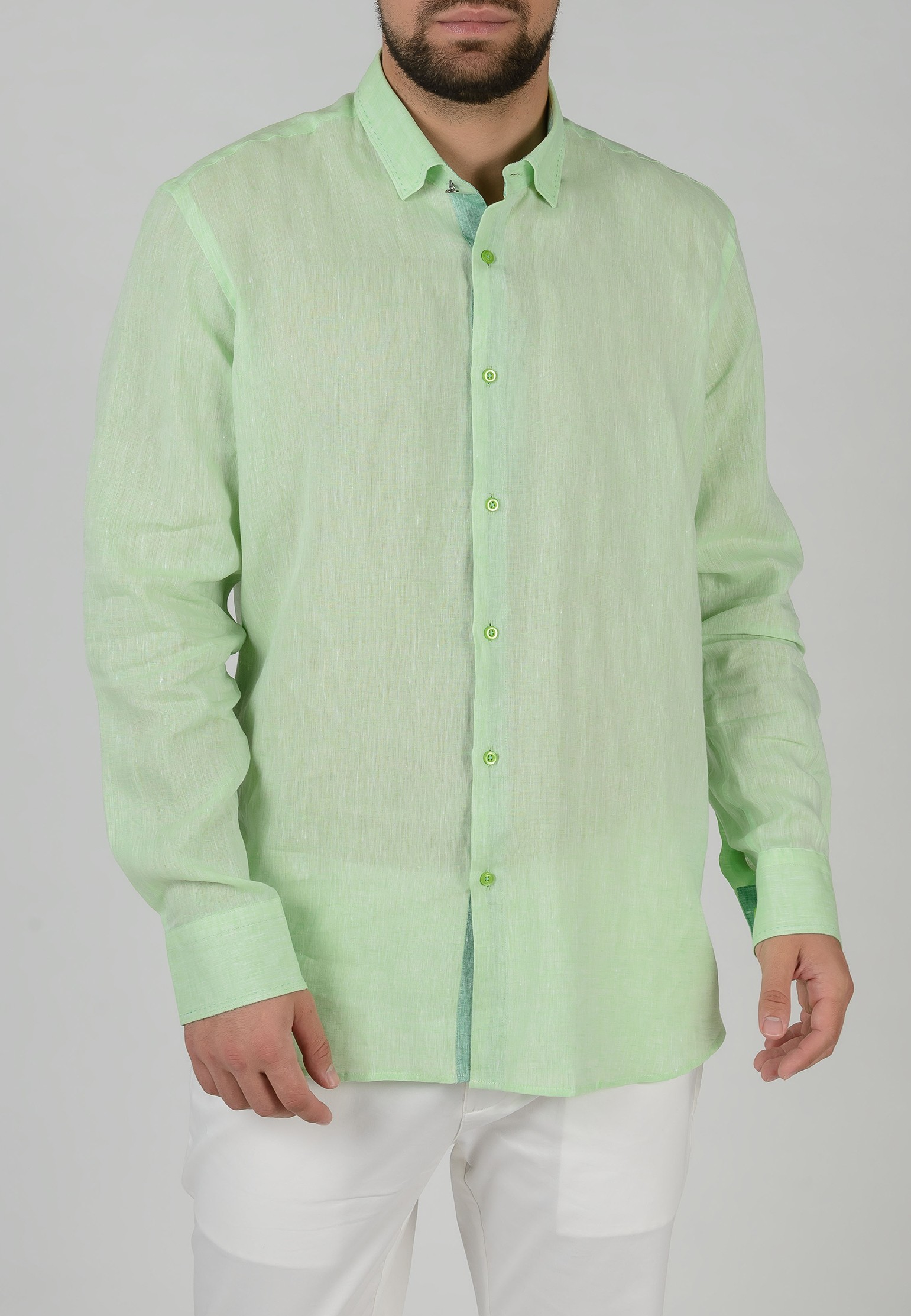 Рубашка STEFANO BELLINI зеленого цвета