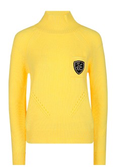 Жёлтый свитер с нагрудным карманом ERMANNO SCERVINO