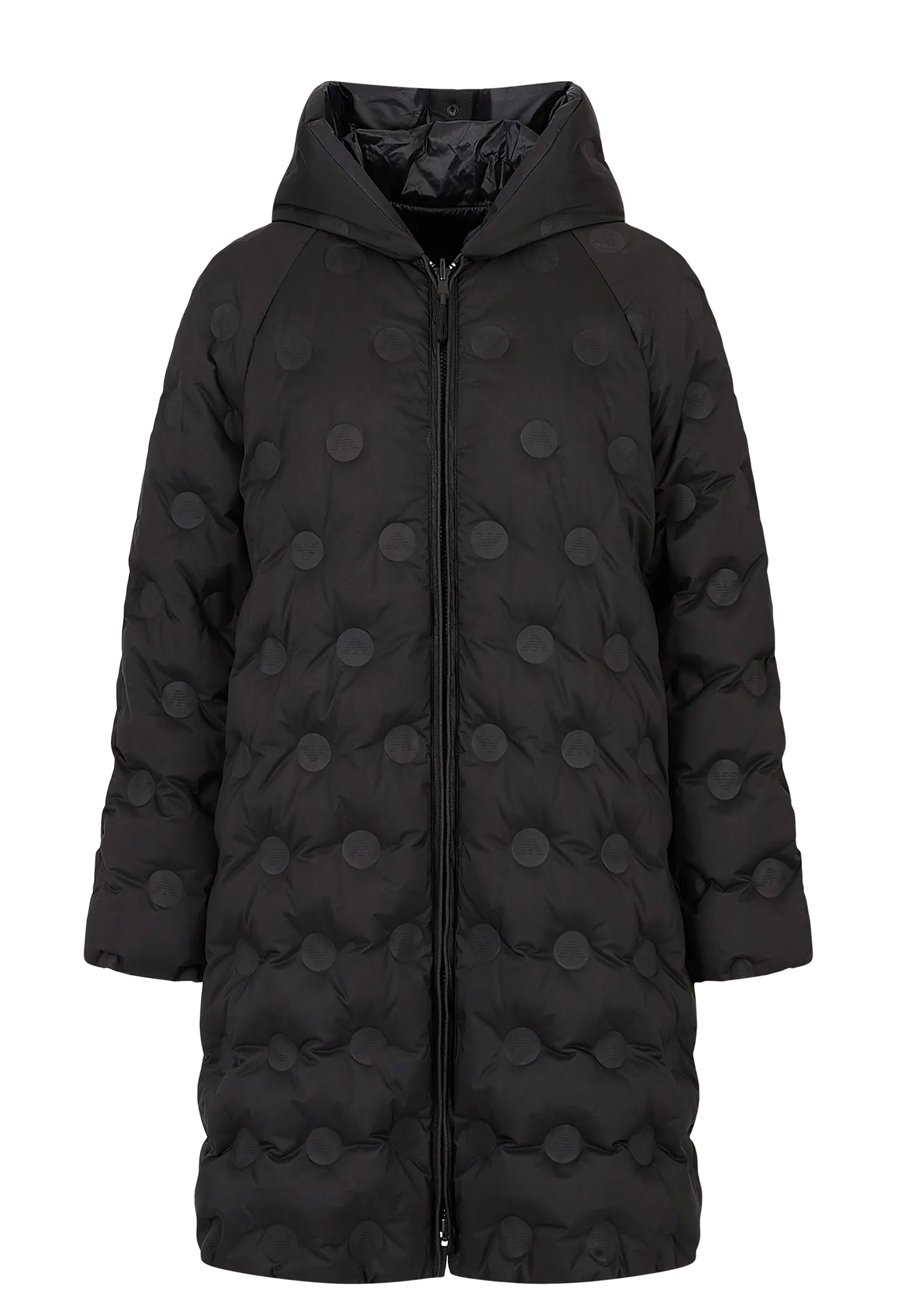 Пуховик EMPORIO ARMANI черного цвета