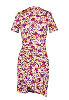 Мини-платье с цветочным принтом PACO RABANNE