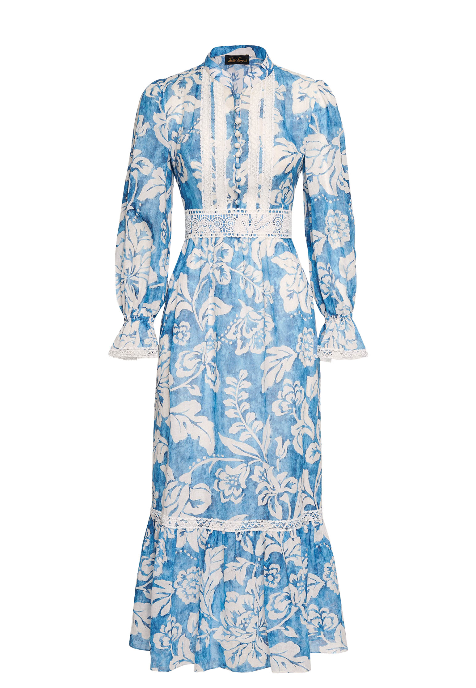 Платье LUISA SPAGNOLI Голубой, размер 42 175251 - фото 1