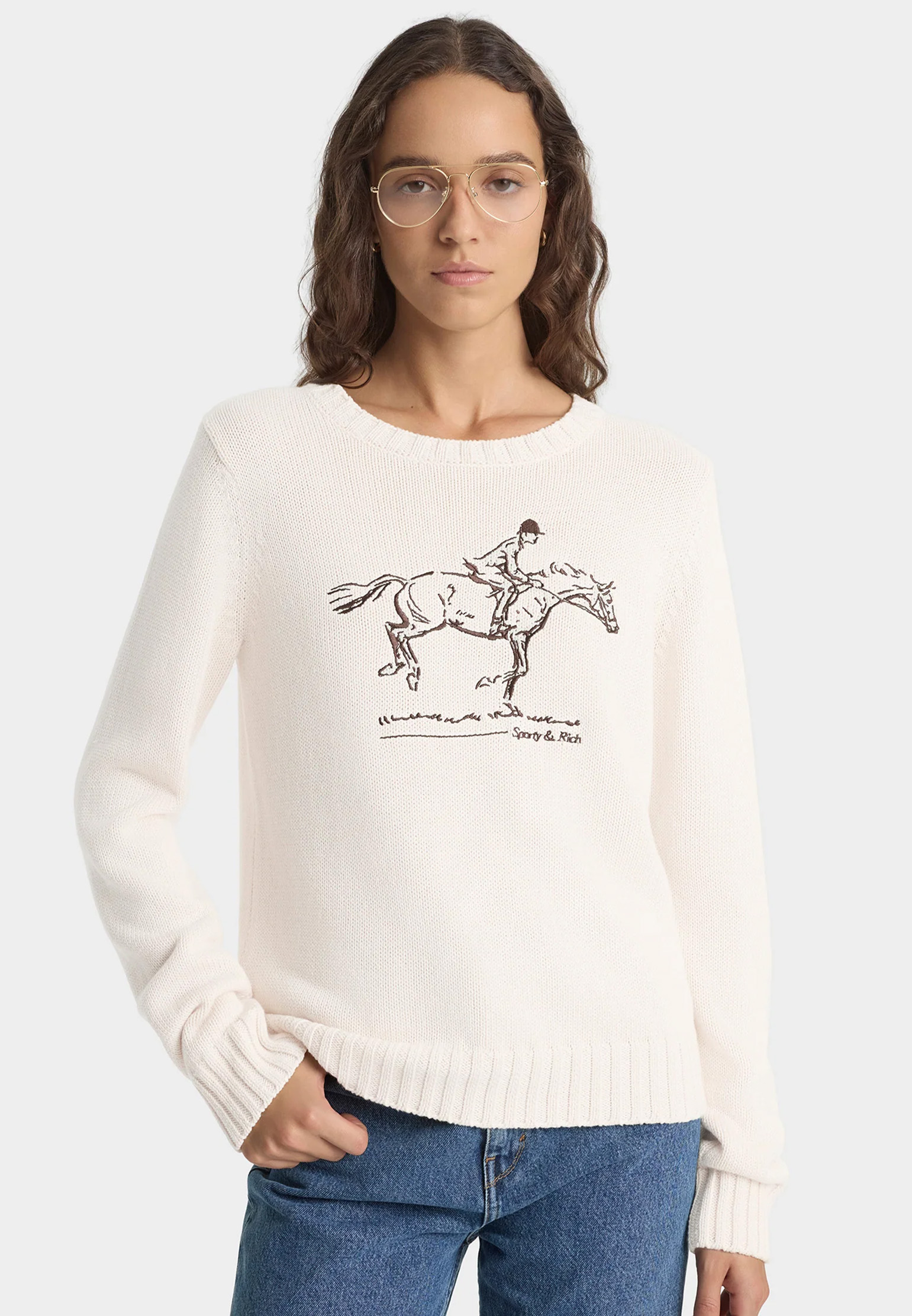 

Джемпер SPORTY&RICH, Бежевый, Бежевый