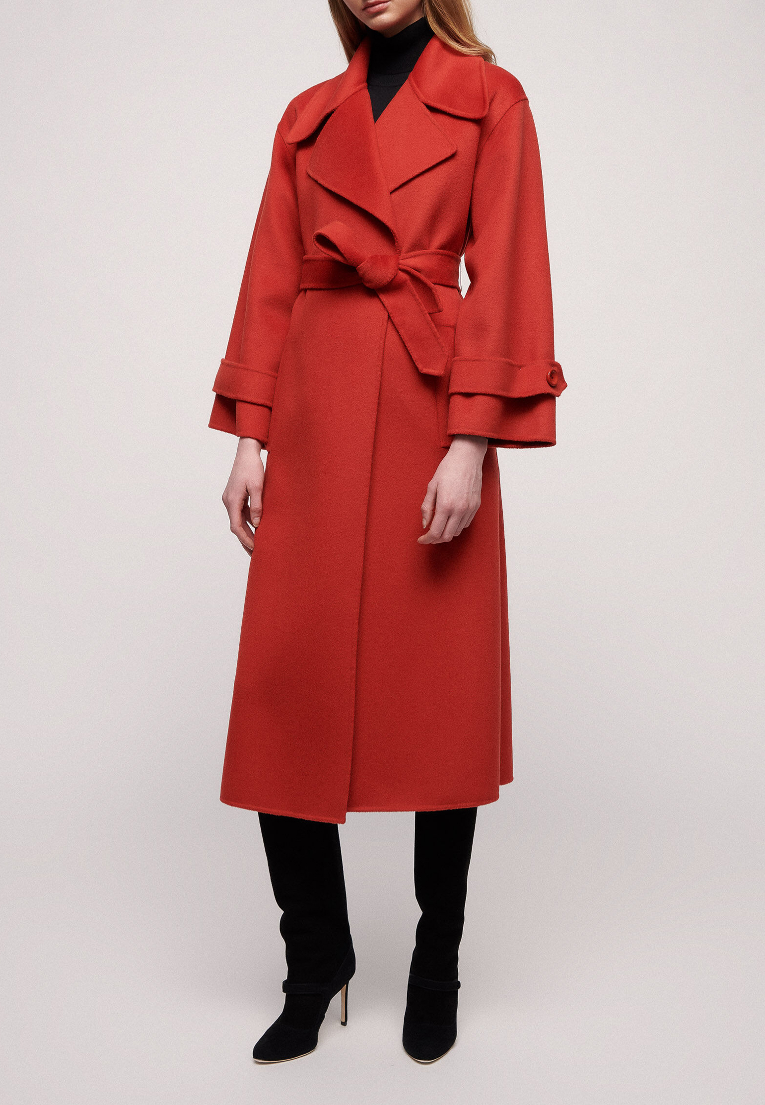 Пальто LUISA SPAGNOLI Красный, размер S 166006 - фото 1