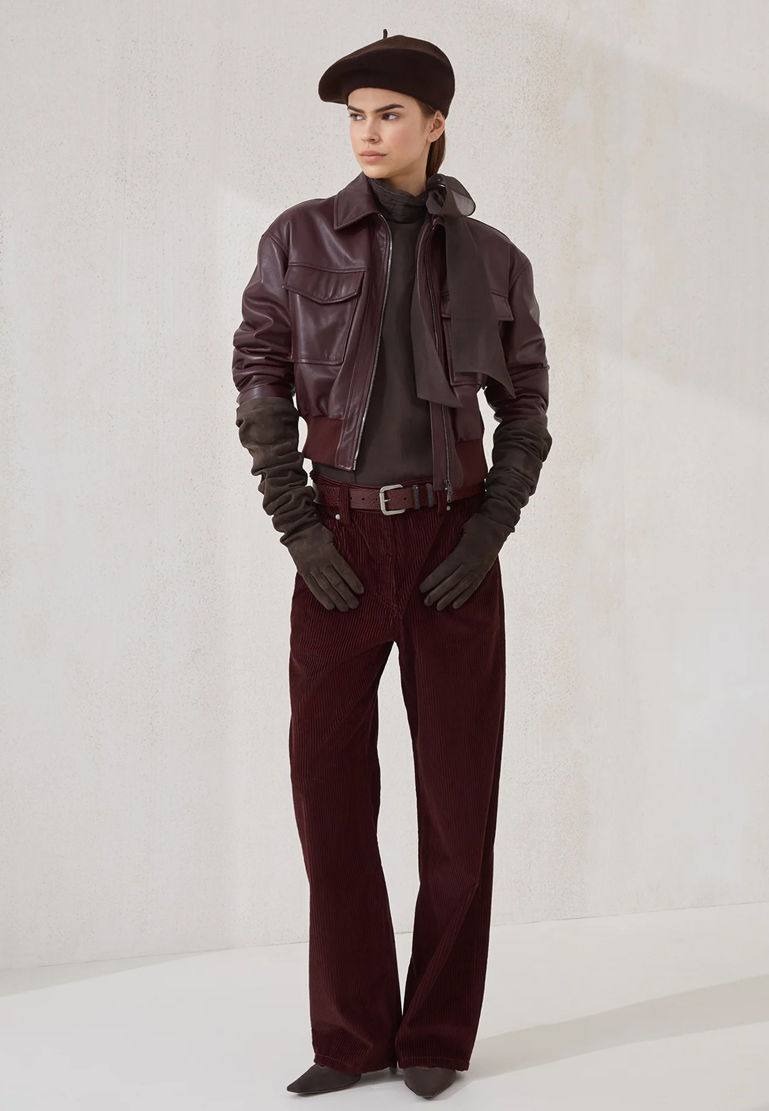 

Брюки BRUNELLO CUCINELLI, Бордовый, Бордовый