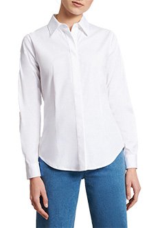 Белая рубашка из хлопка LUISA SPAGNOLI