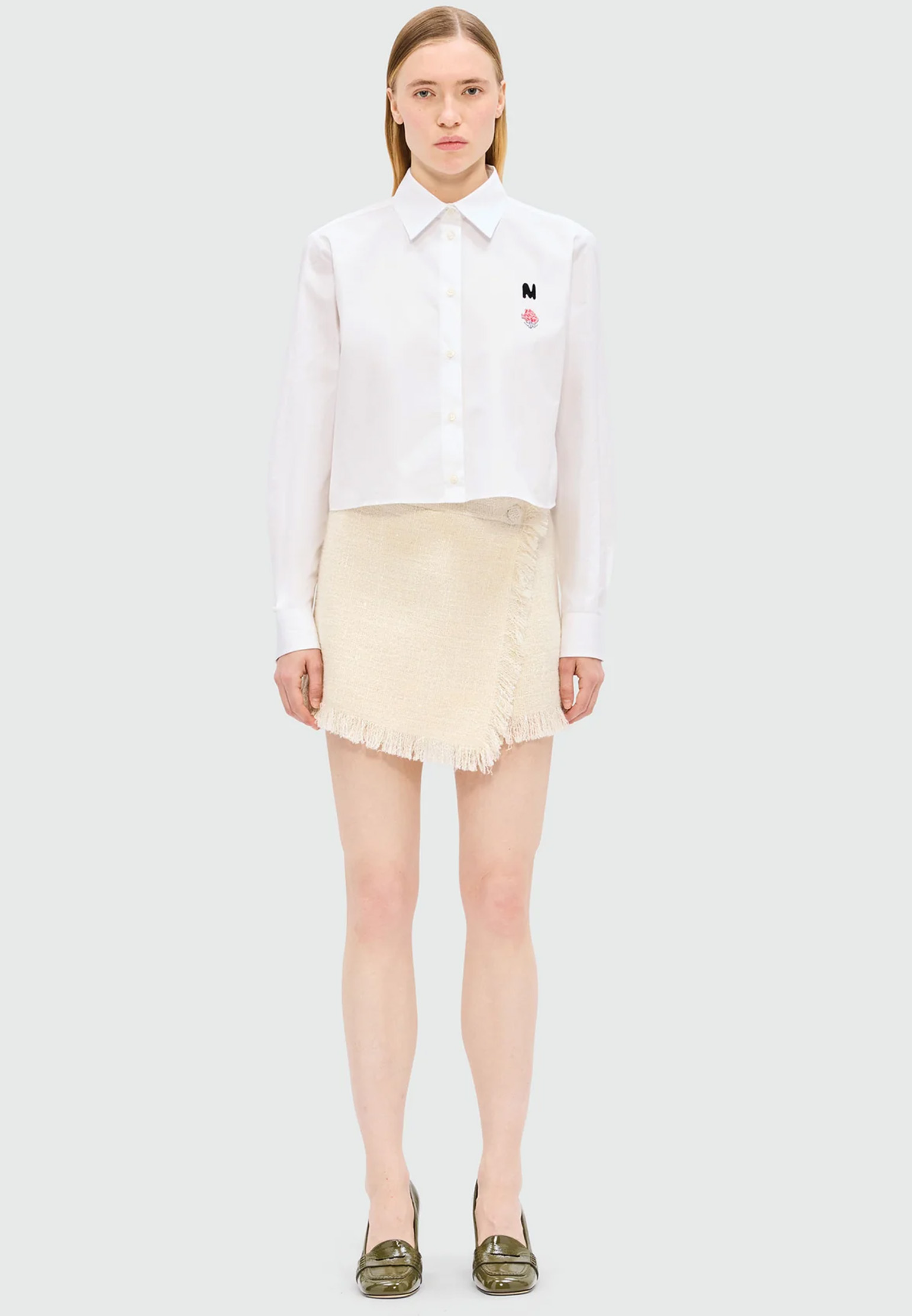 

Юбка MSGM, Белый, Белый