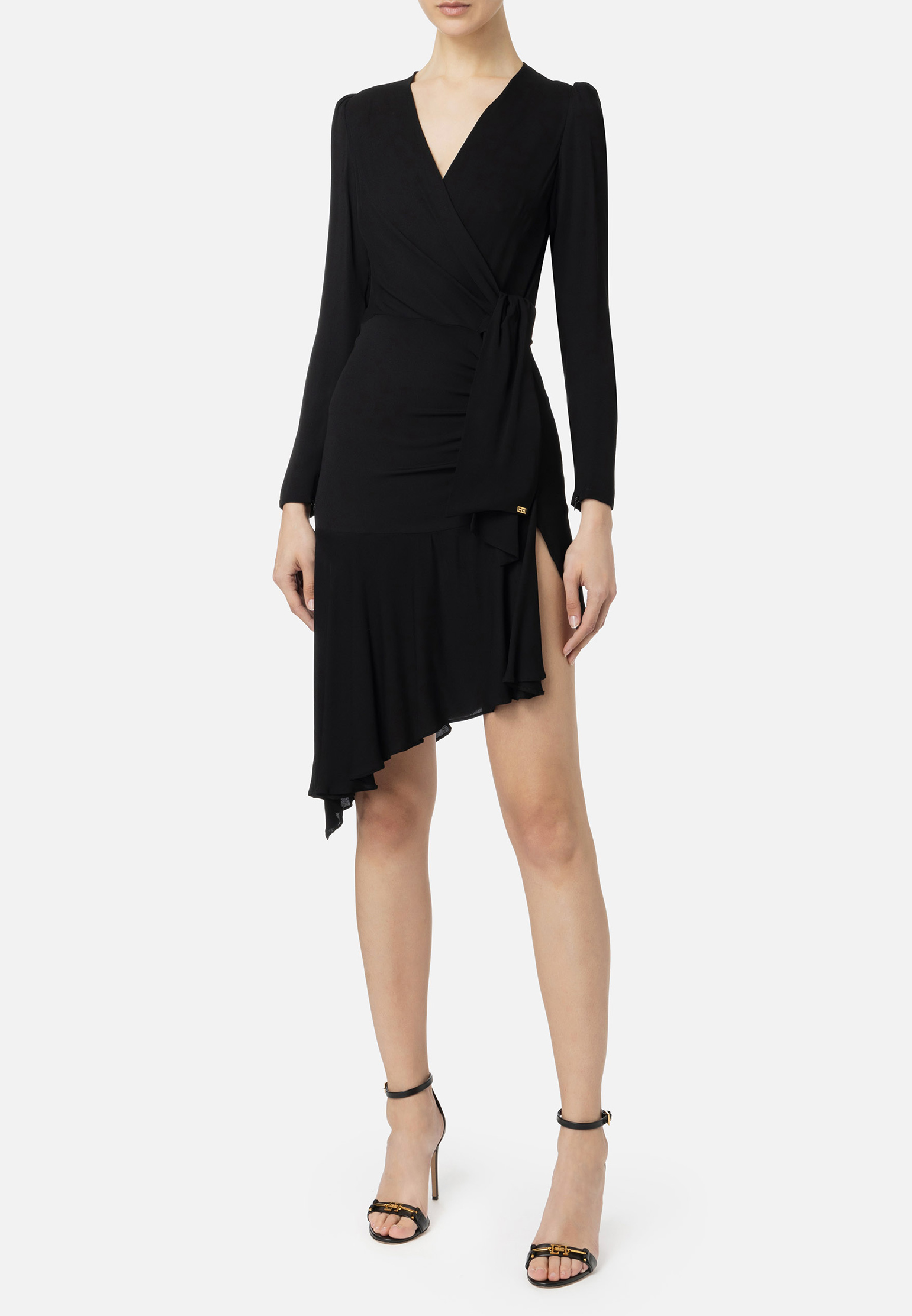 Платье ELISABETTA FRANCHI Черный, размер 44