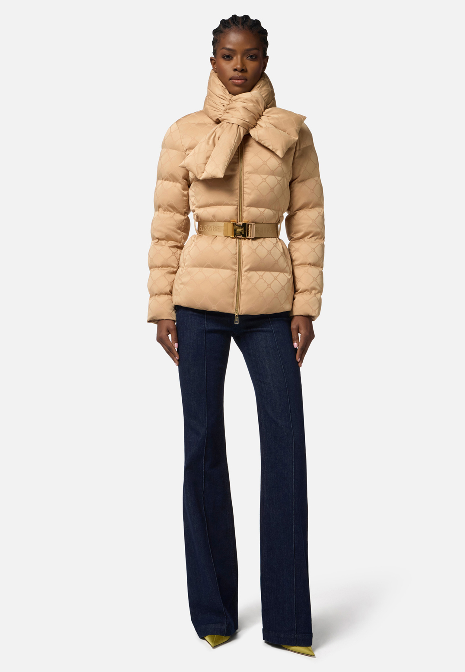 

Куртка ELISABETTA FRANCHI, Бежевый, Бежевый