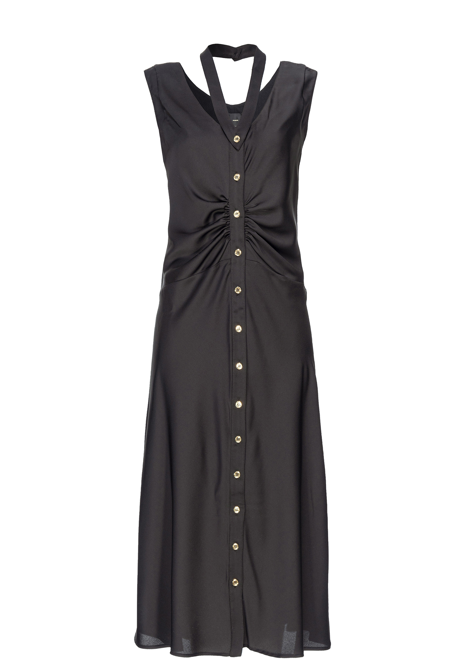 Платье PINKO Черный, размер 42