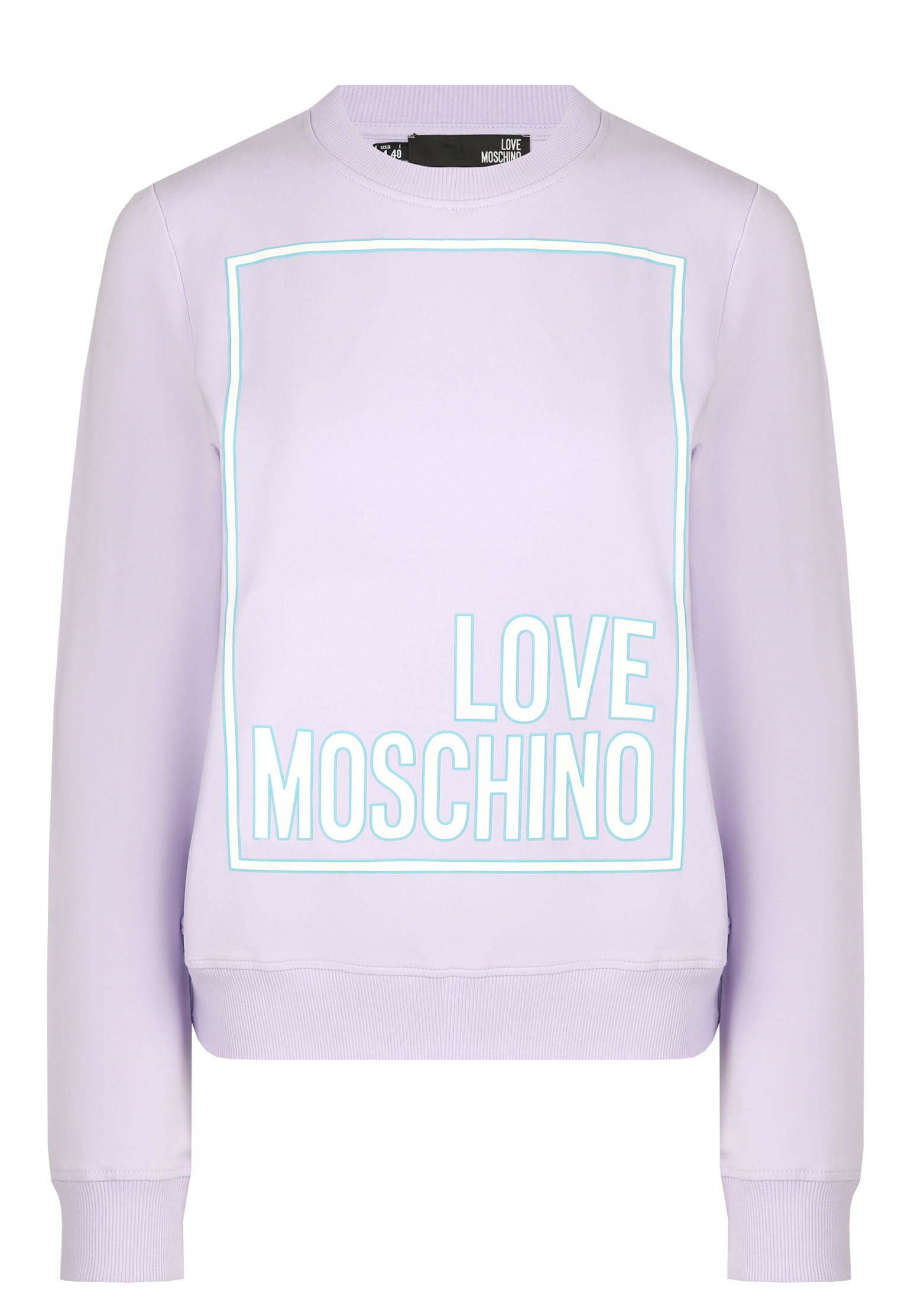 Свитшот MOSCHINO Love Фиолетовый, размер 42