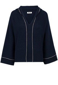 Фактурный пуловер с капюшоном MAX&MOI