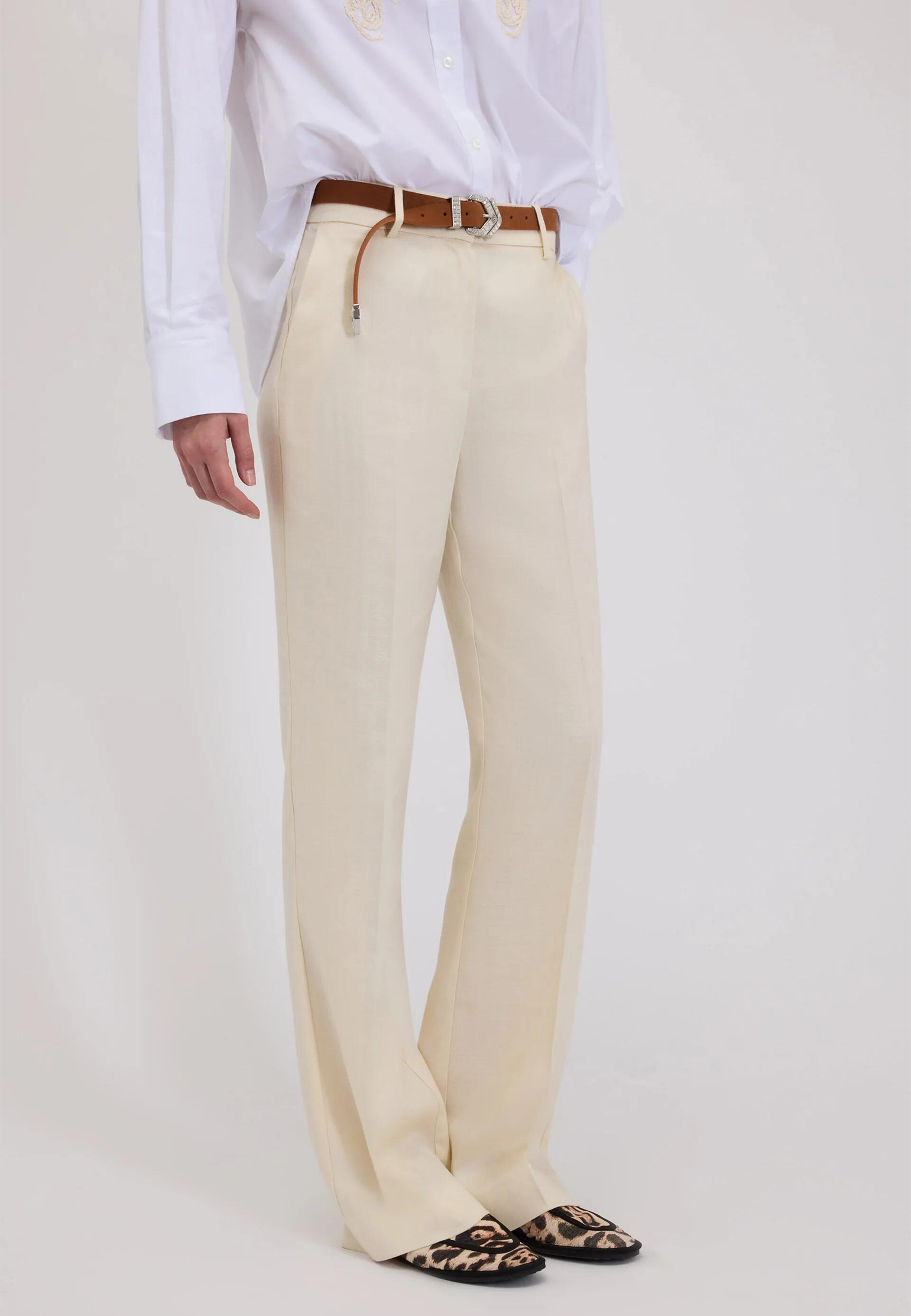 

Брюки ERMANNO FIRENZE, Белый, Белый