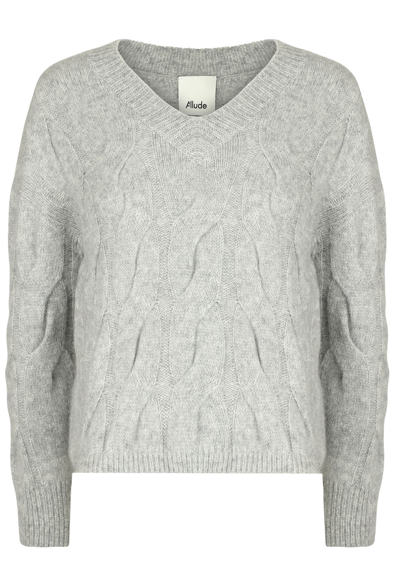 Пуловер ALLUDE Серый, размер M 163024 - фото 1