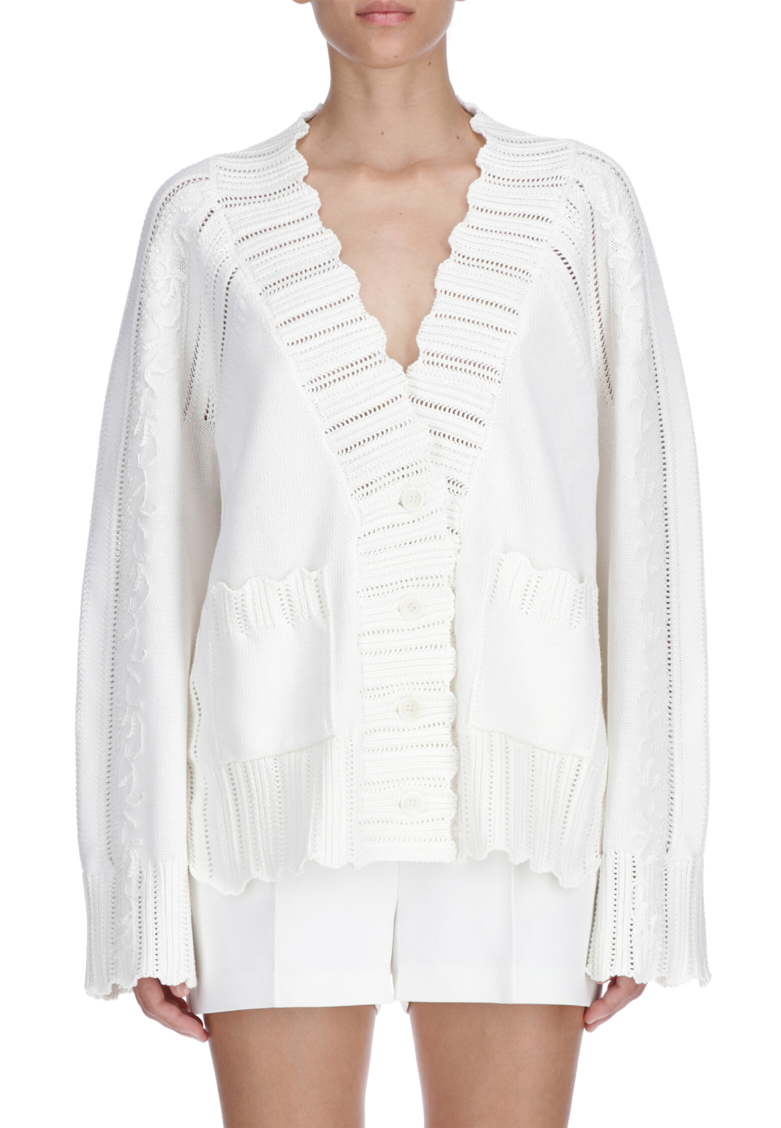 

Кардиган ERMANNO SCERVINO, Белый, Белый