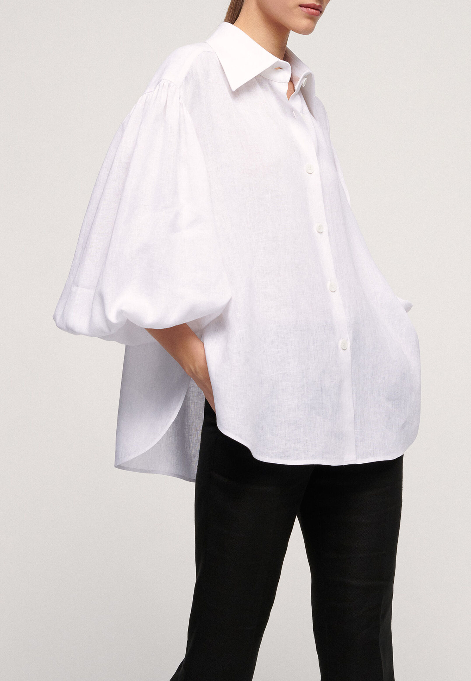 Блуза LUISA SPAGNOLI Белый 151259 - фото 1