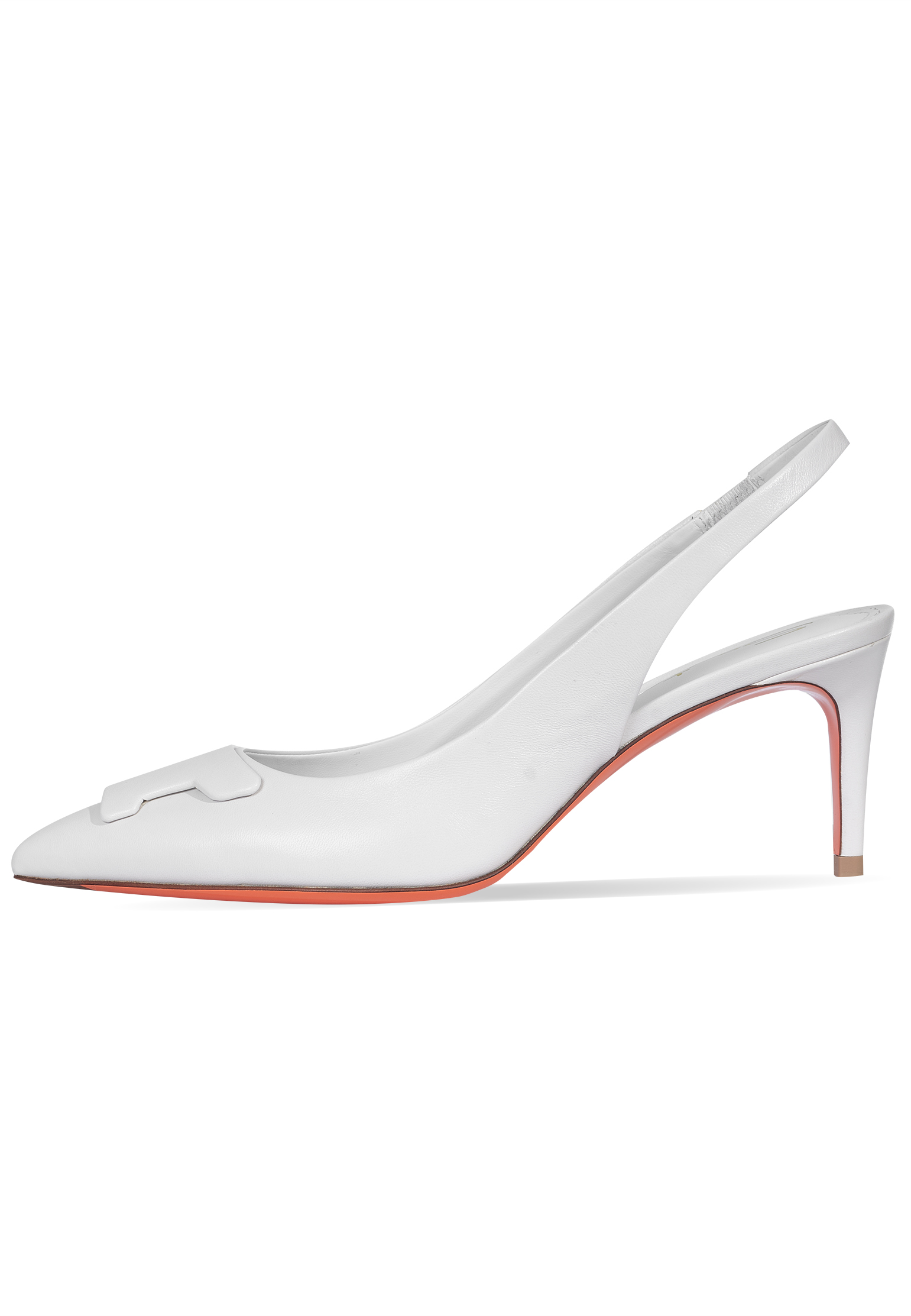 

Туфли-слигбэки SANTONI, Белый, Белый