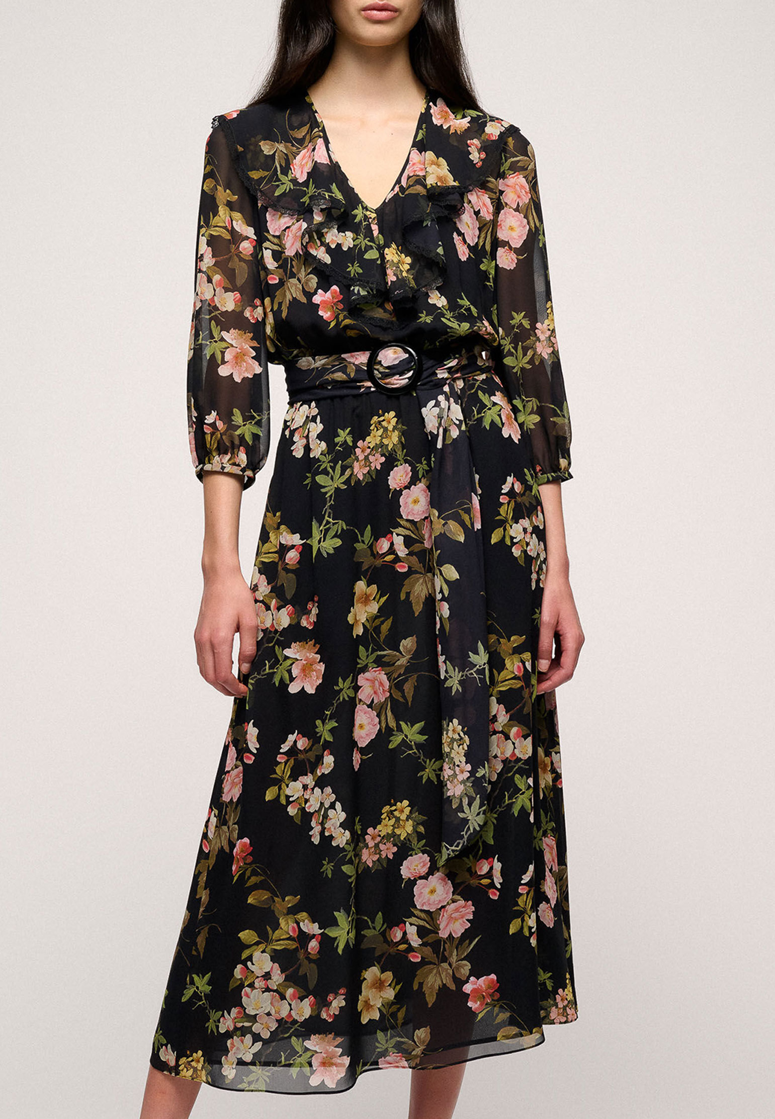 Платье LUISA SPAGNOLI Черный, размер L 174894 - фото 1