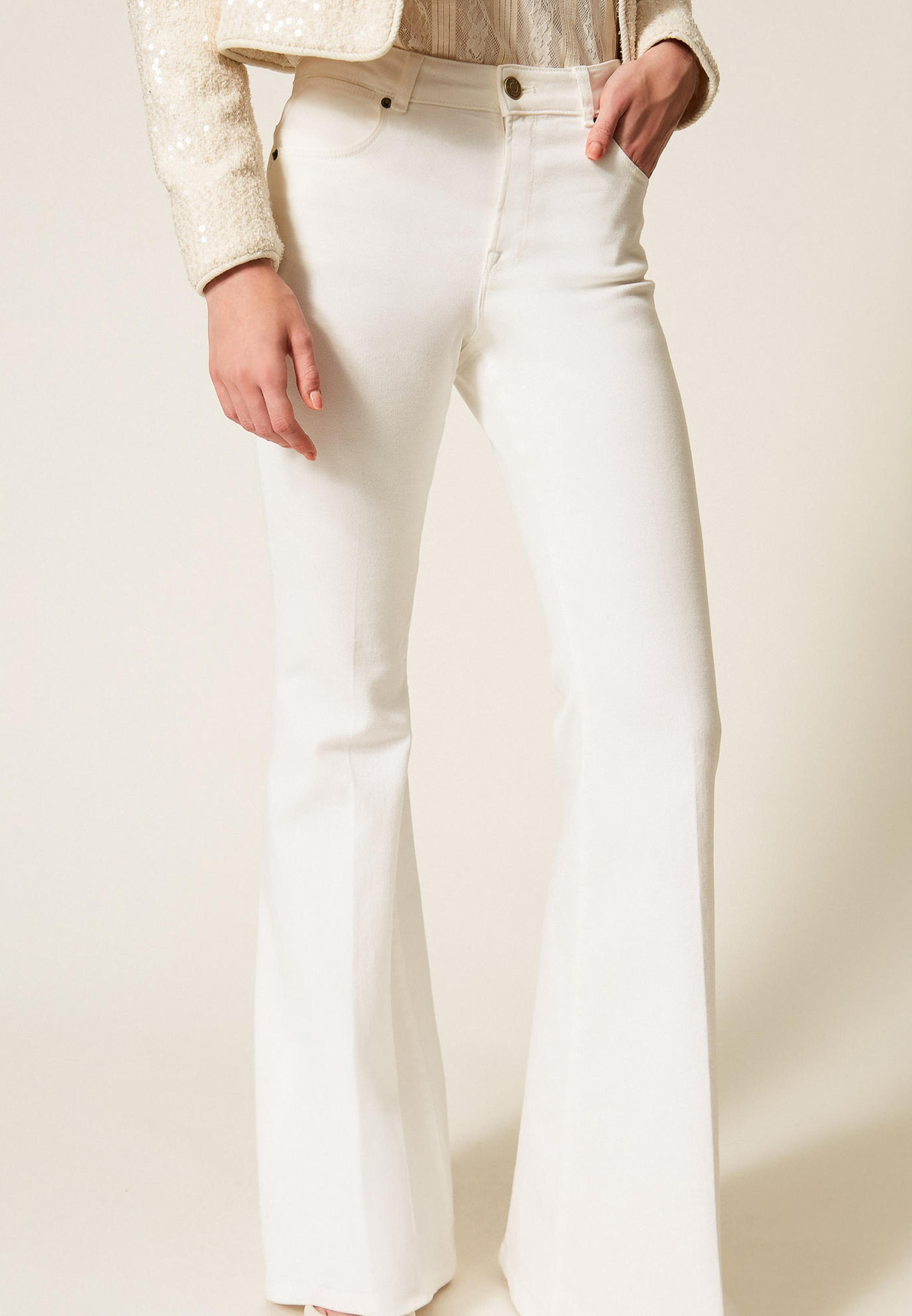 

Джинсы TWINSET Milano, Белый, Белый
