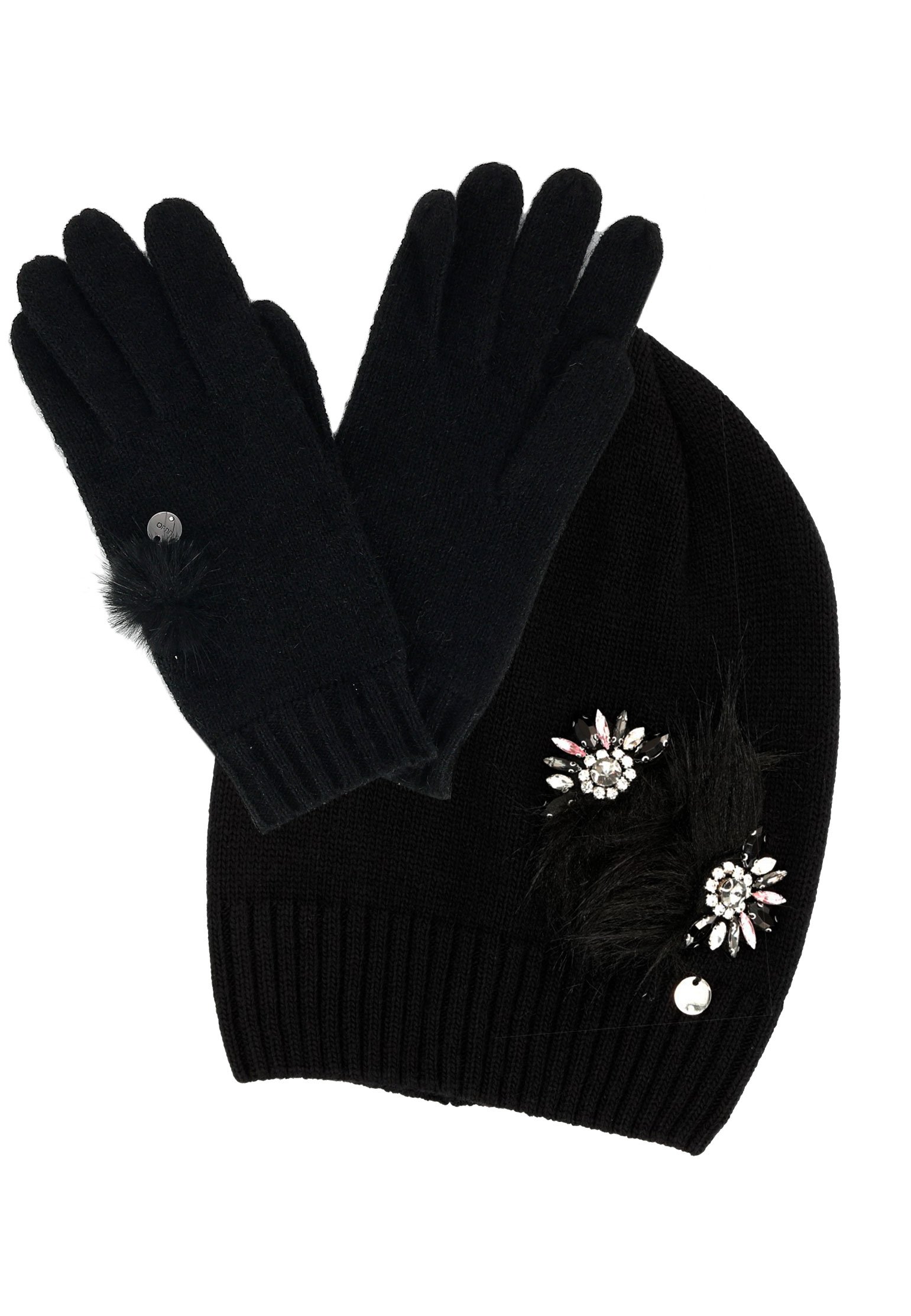Комплект шапка и перчатки LIU JO Черный 107059 