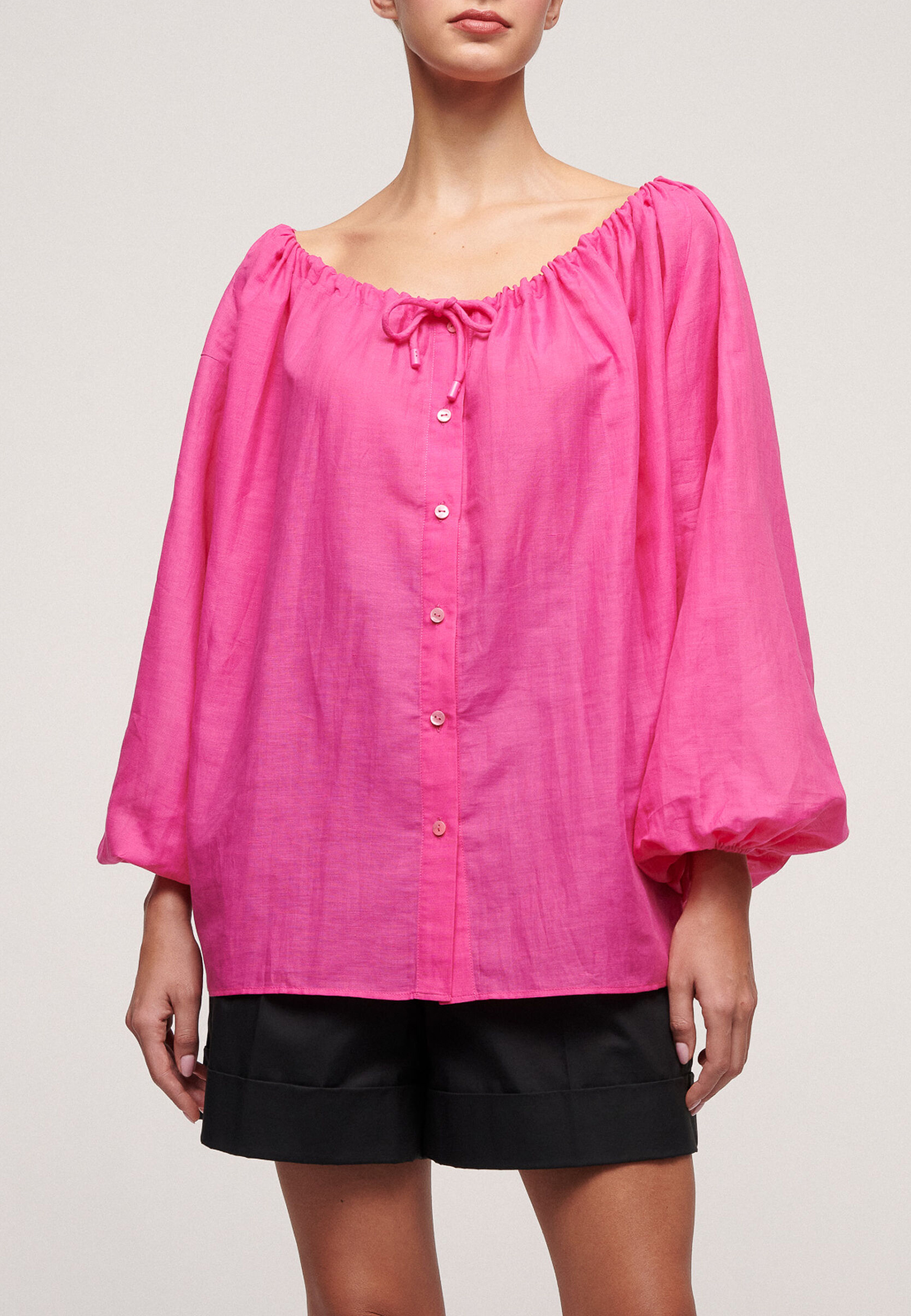 Блуза LUISA SPAGNOLI Розовый 151405 - фото 1