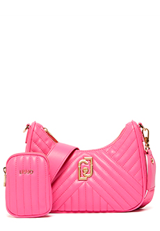 Розовая сумка с логотипом LIU JO