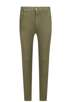 Зеленые облегающие джинсы MAX&MOI