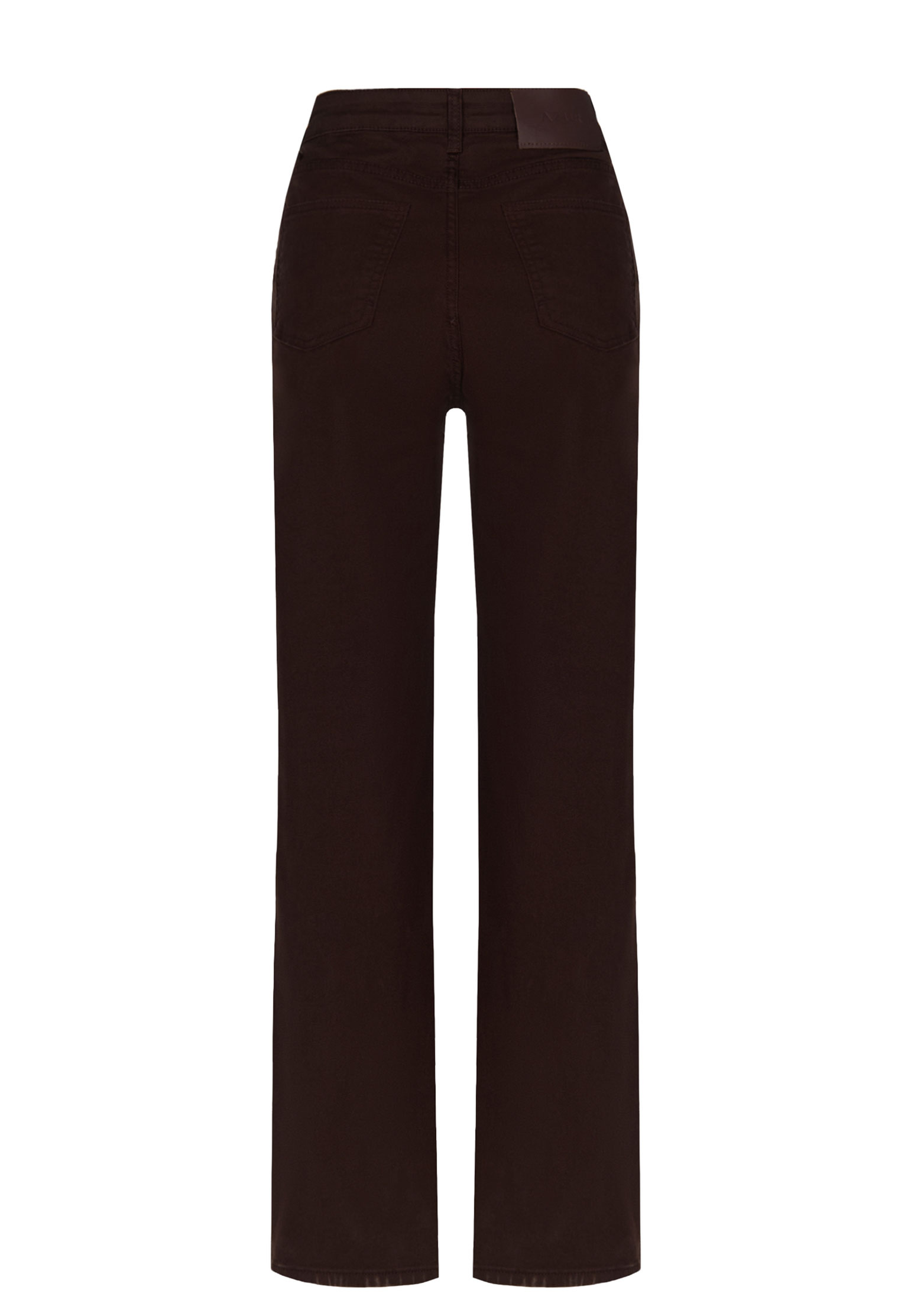 

Прямые джинсы на высокой посадке AZUR, Коричневый, Коричневый