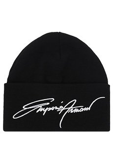 Черная шапка EMPORIO ARMANI