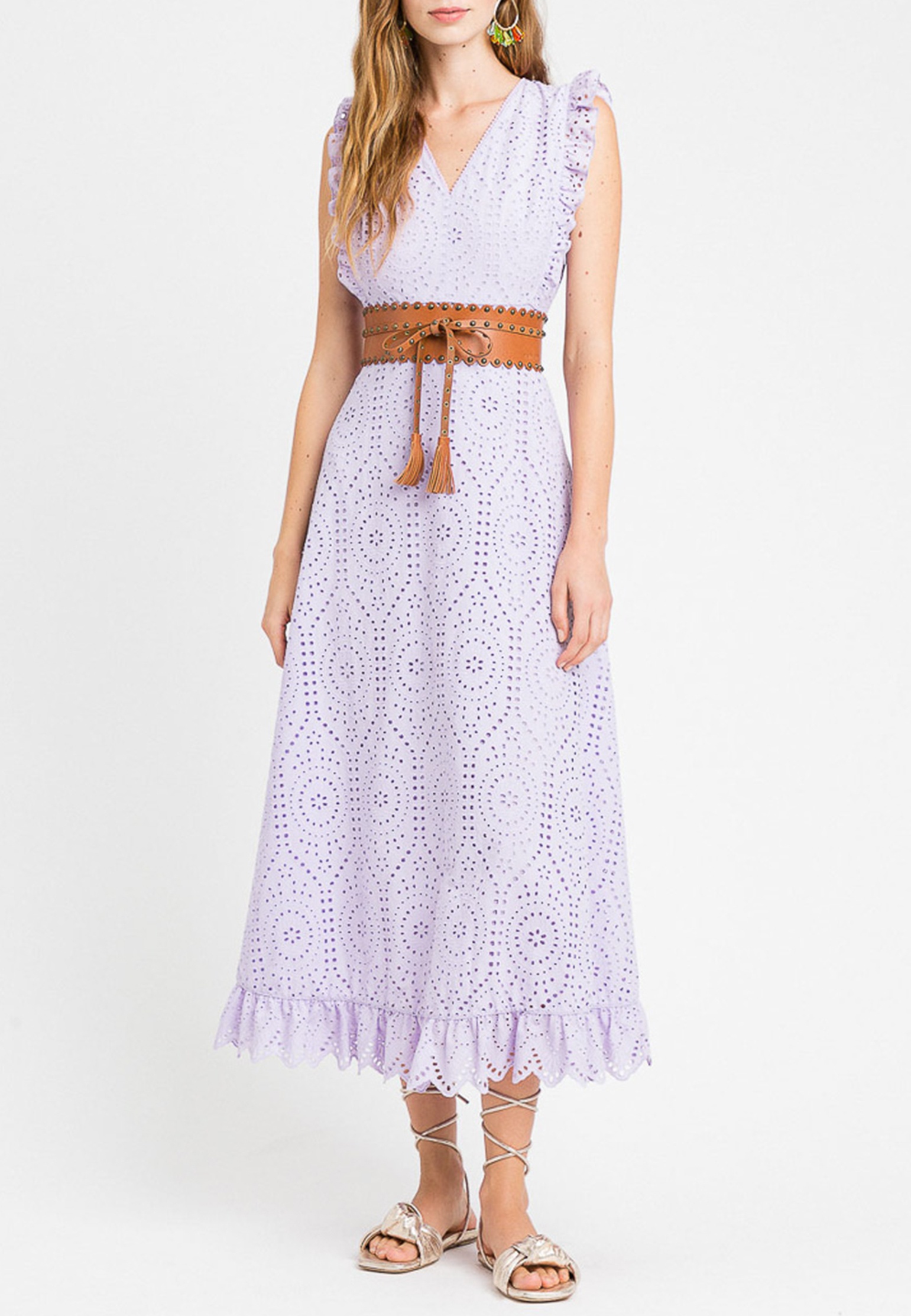 Платье TWINSET Milano Фиолетовый, размер 40 143450 - фото 1