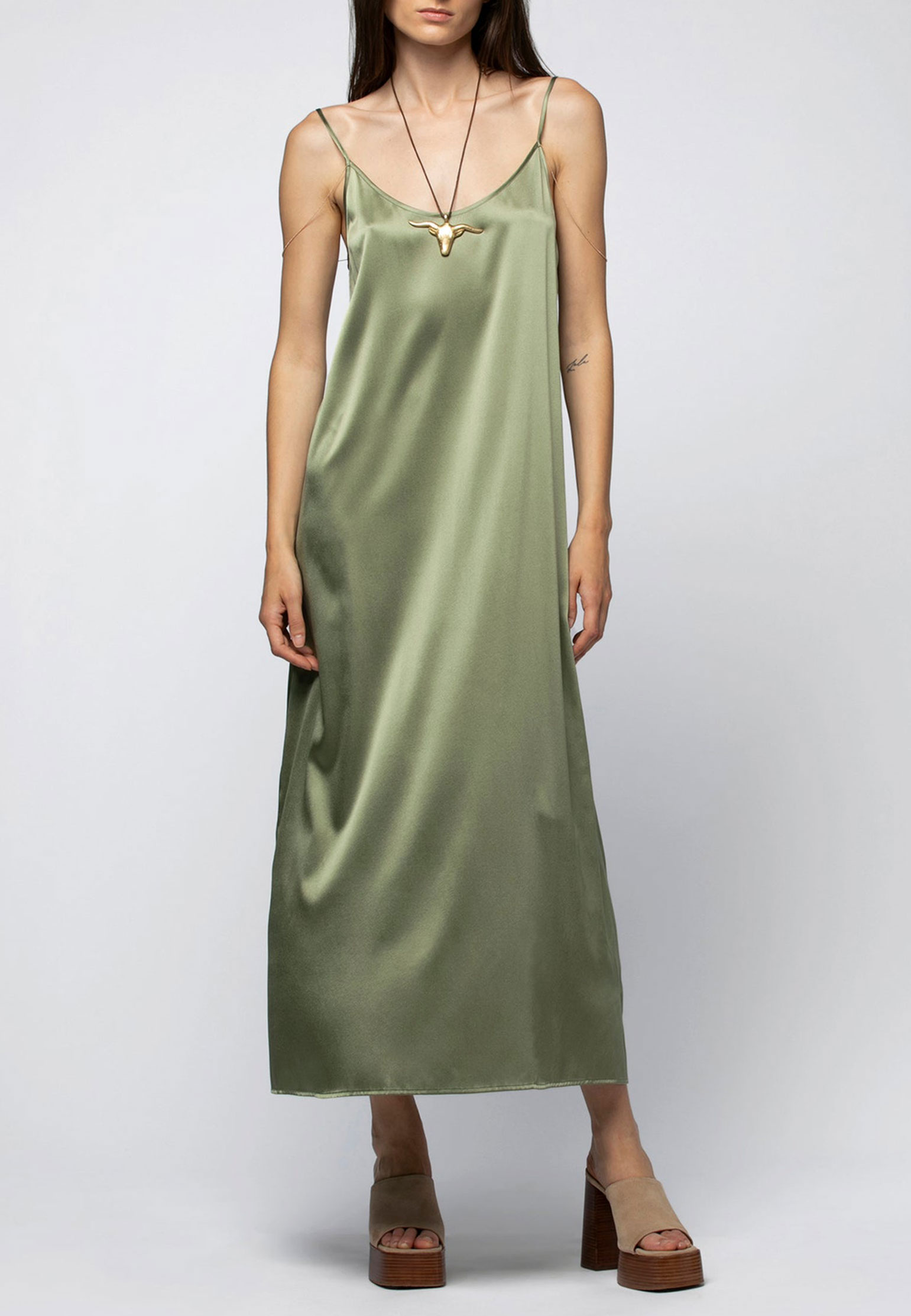 Платье MAX&MOI Зеленый, размер 38 174547 - фото 1
