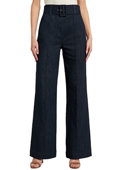 Широкие джинсы с высокой талией LUISA SPAGNOLI