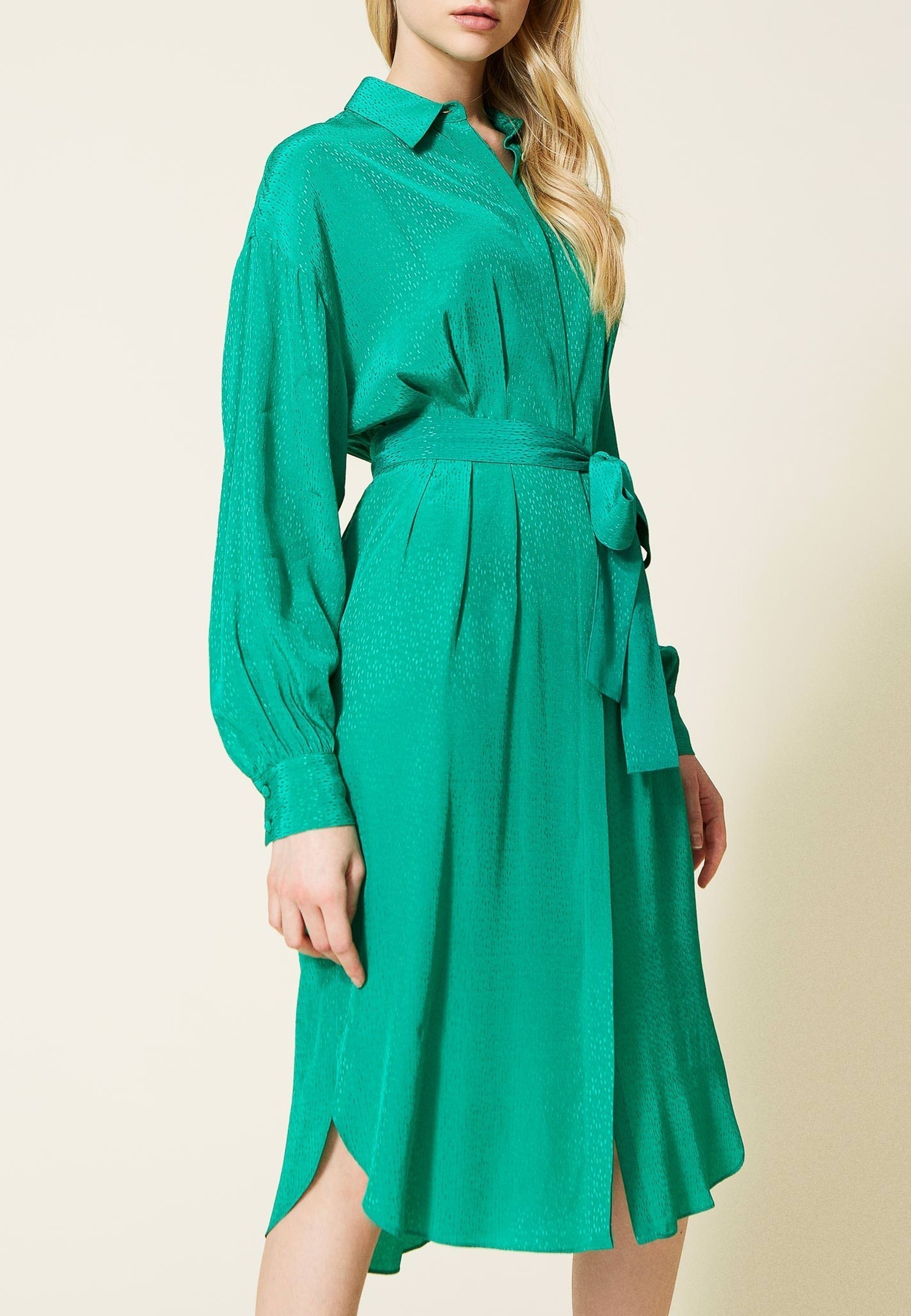 Платье TWINSET Milano Зеленый, размер 40 144863 - фото 1