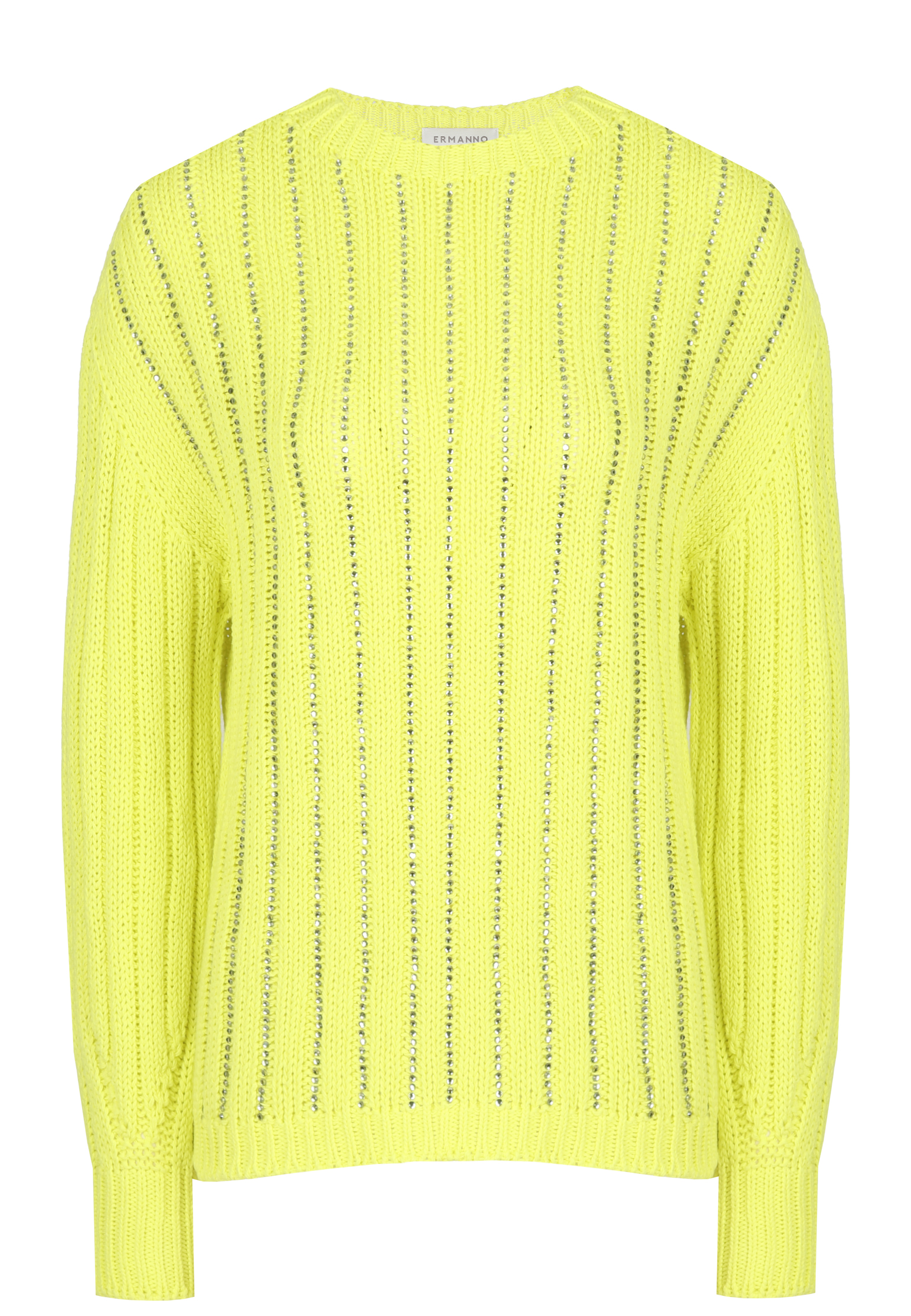 Пуловер ERMANNO FIRENZE Желтый, размер 38 158014 - фото 1
