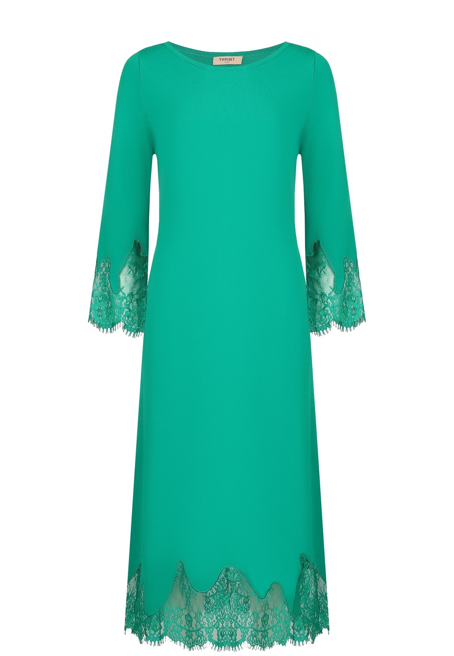 Платье TWINSET Milano Зеленый, размер XS 144846 - фото 1