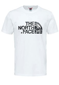 Белая футболка из хлопка THE NORTH FACE