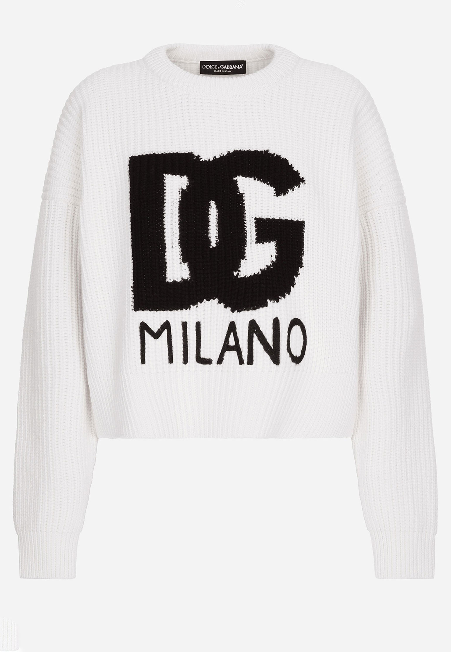Пуловер DOLCE&GABBANA Белый, размер 38