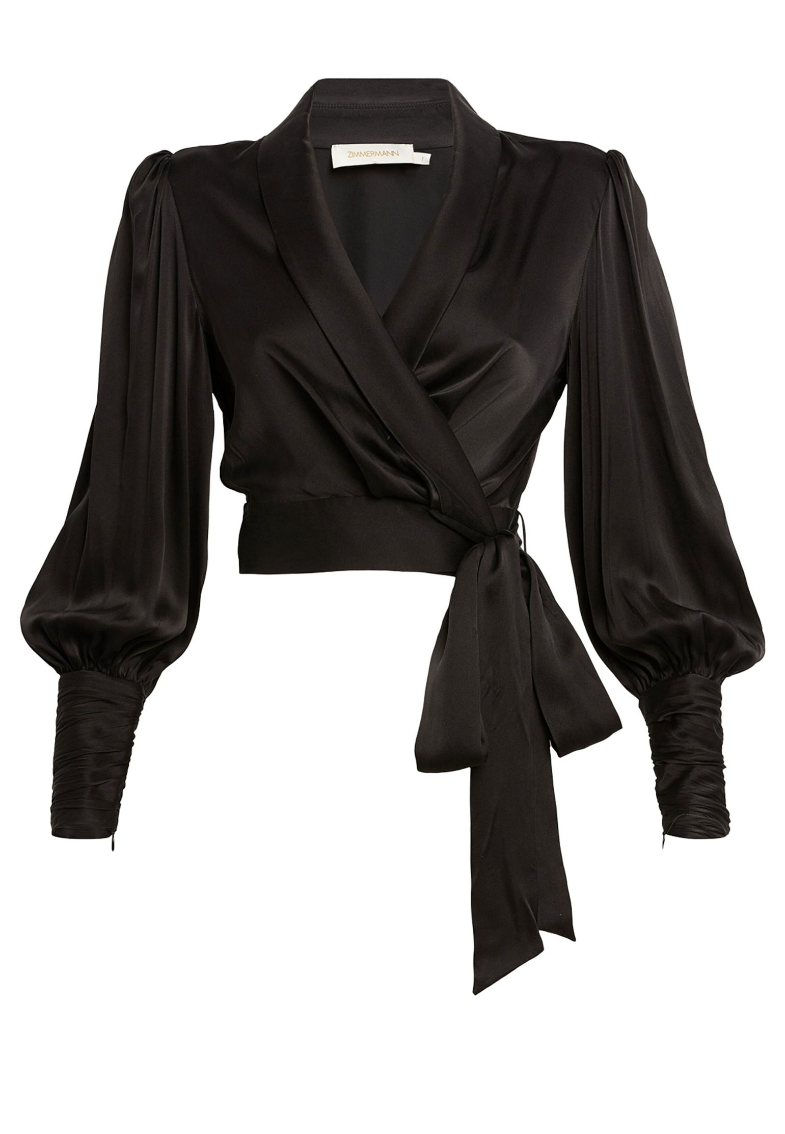Блуза от костюма ZIMMERMANN Черный, размер 2